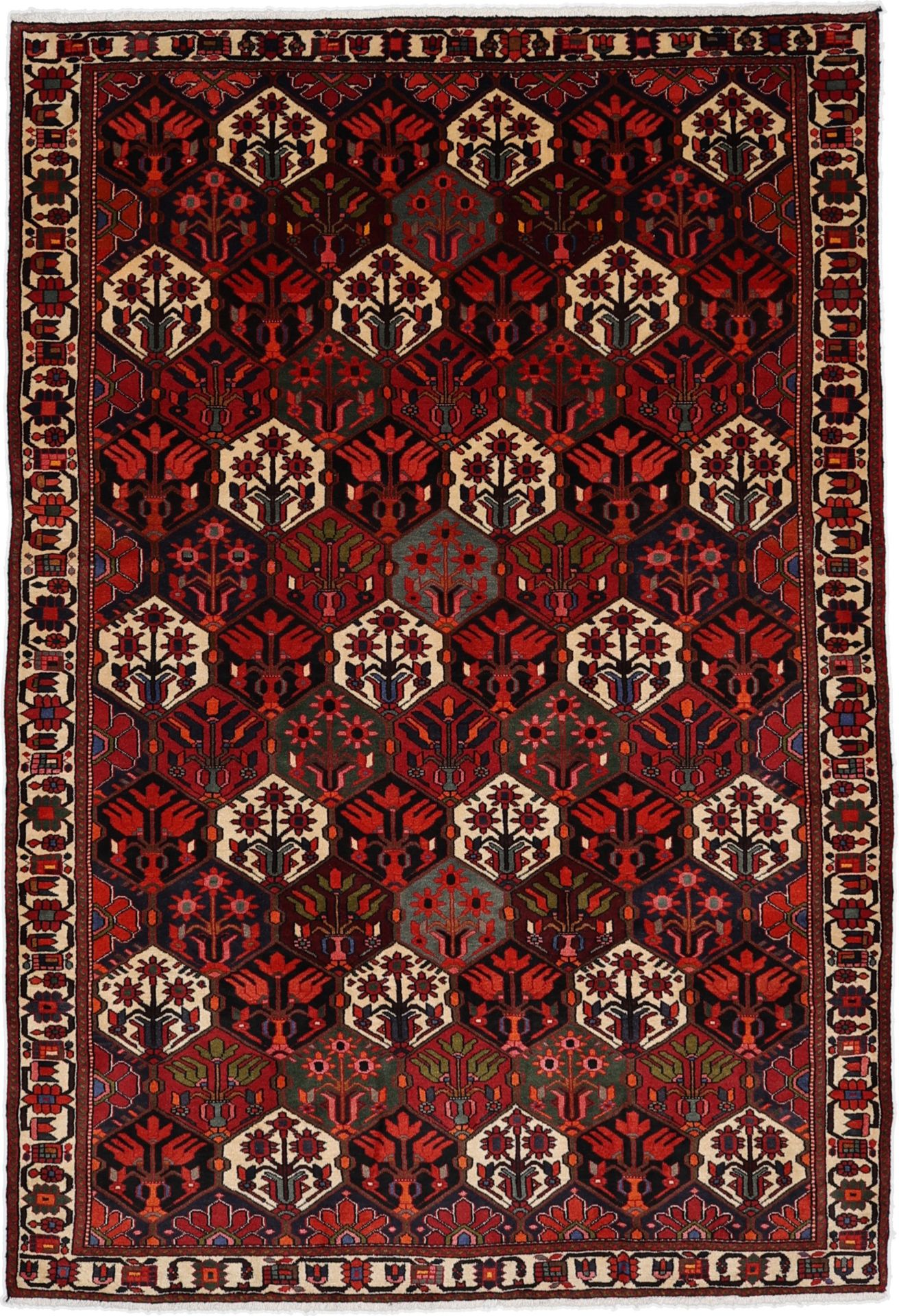 Bakhtiari Persian Rug 208 × 306 cm in Wool, hand-knotted
