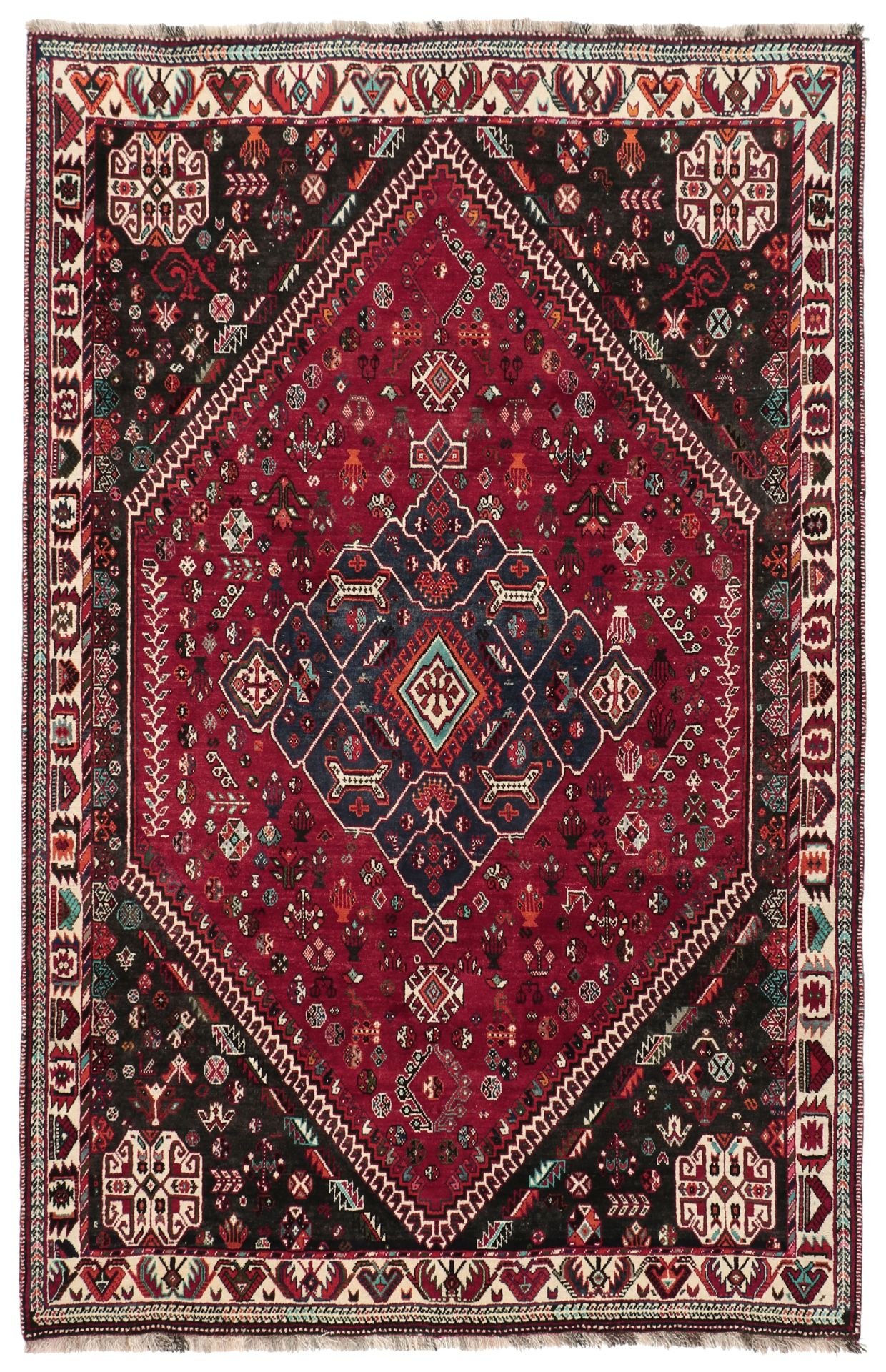 Wool Qashqai Persian Rug 177 × 275 cm, hand-knotted