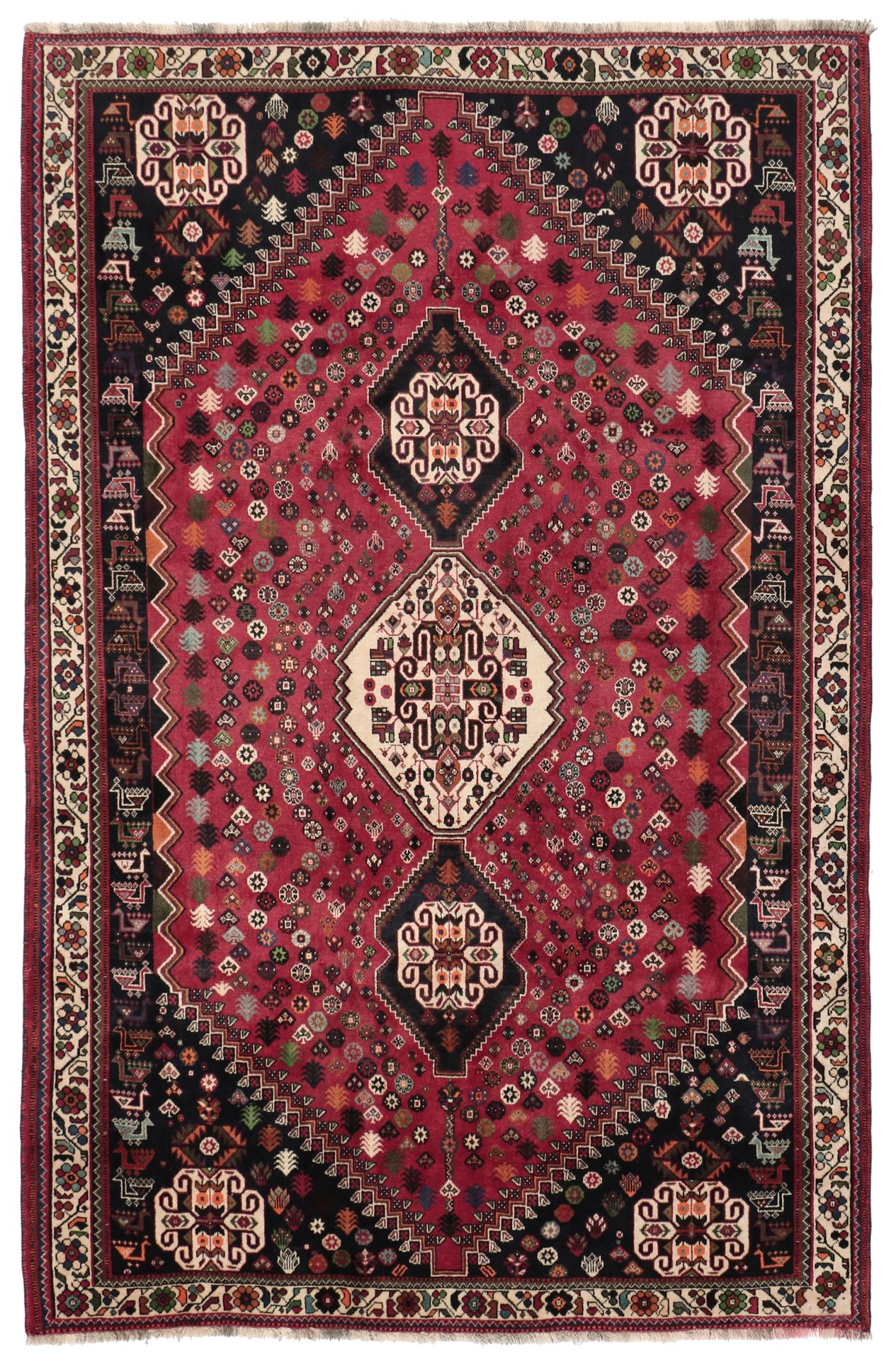 Qashqai Persian Rug 185 × 280 cm in Wool, hand-knotted