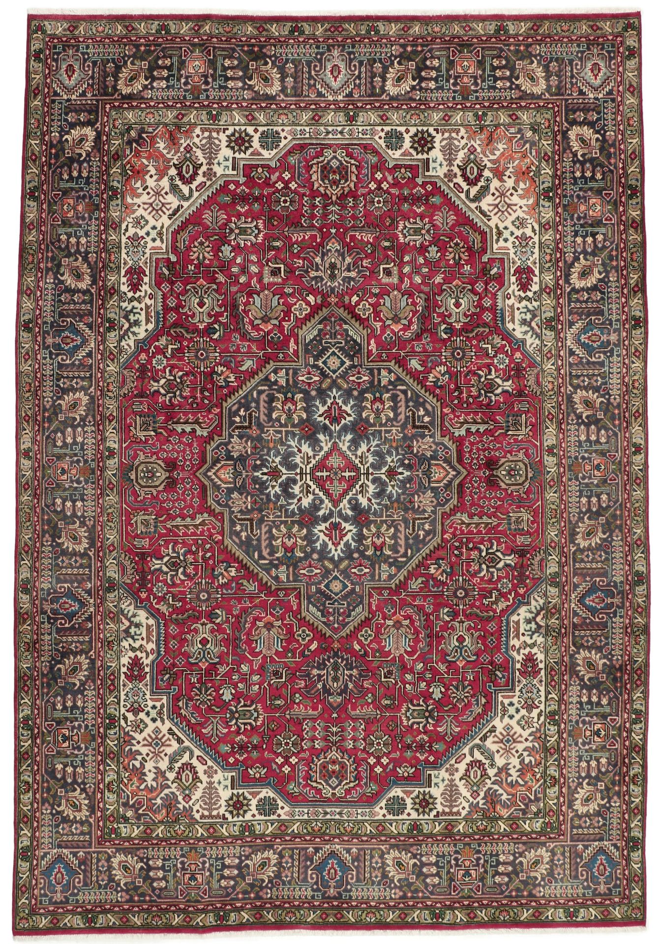 Tabriz Persian Rug 200 × 290 cm, hand-knotted