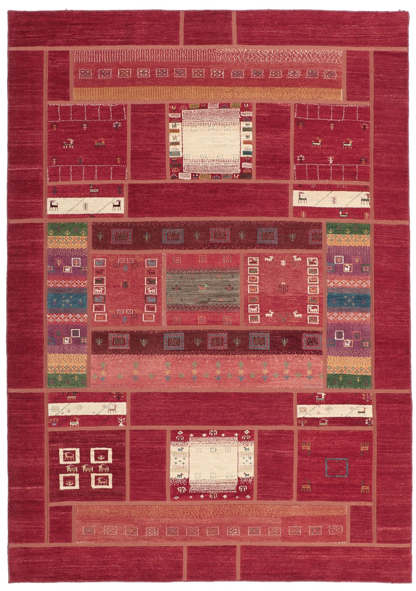 Persian Rug 214 × 306 cm in Wool, hand-knotted