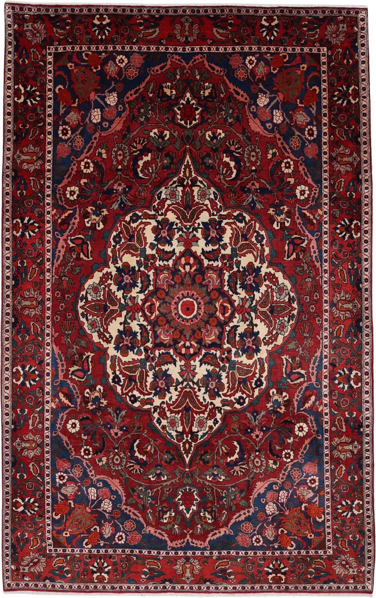 Wool Bakhtiari Persian Rug 200 × 315 cm, hand-knotted