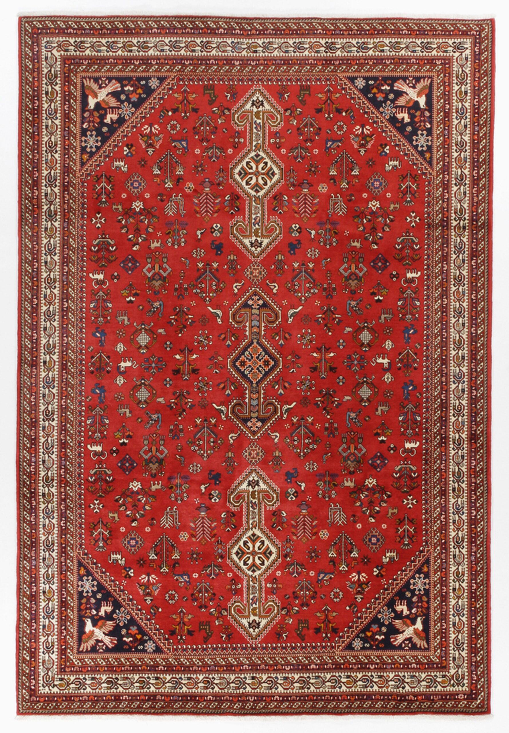Hand-Knotted Persian Rug, 202 × 300 cm, Wool