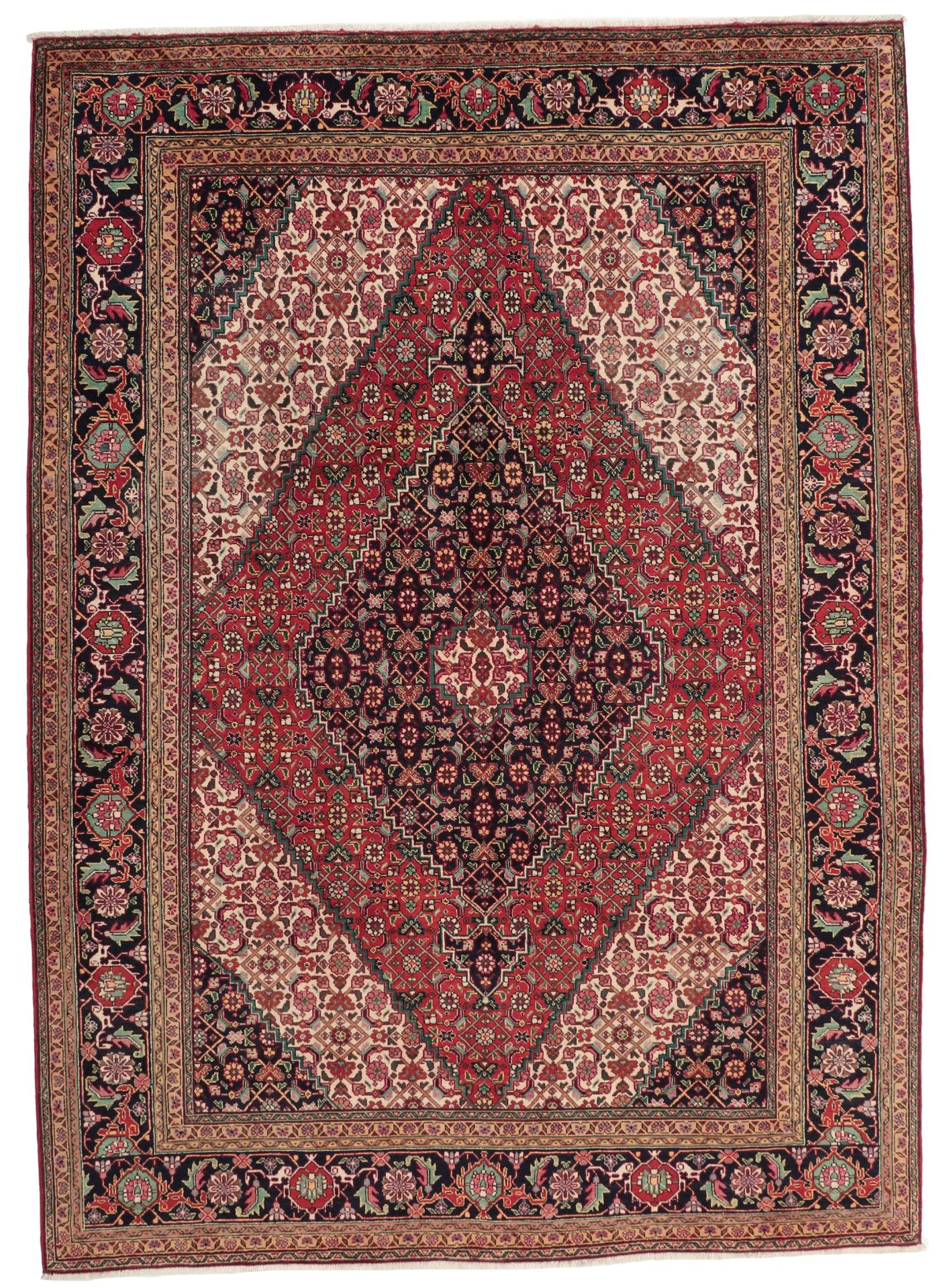 Hand-Knotted Tabriz Persian Rug, 215 × 300 cm