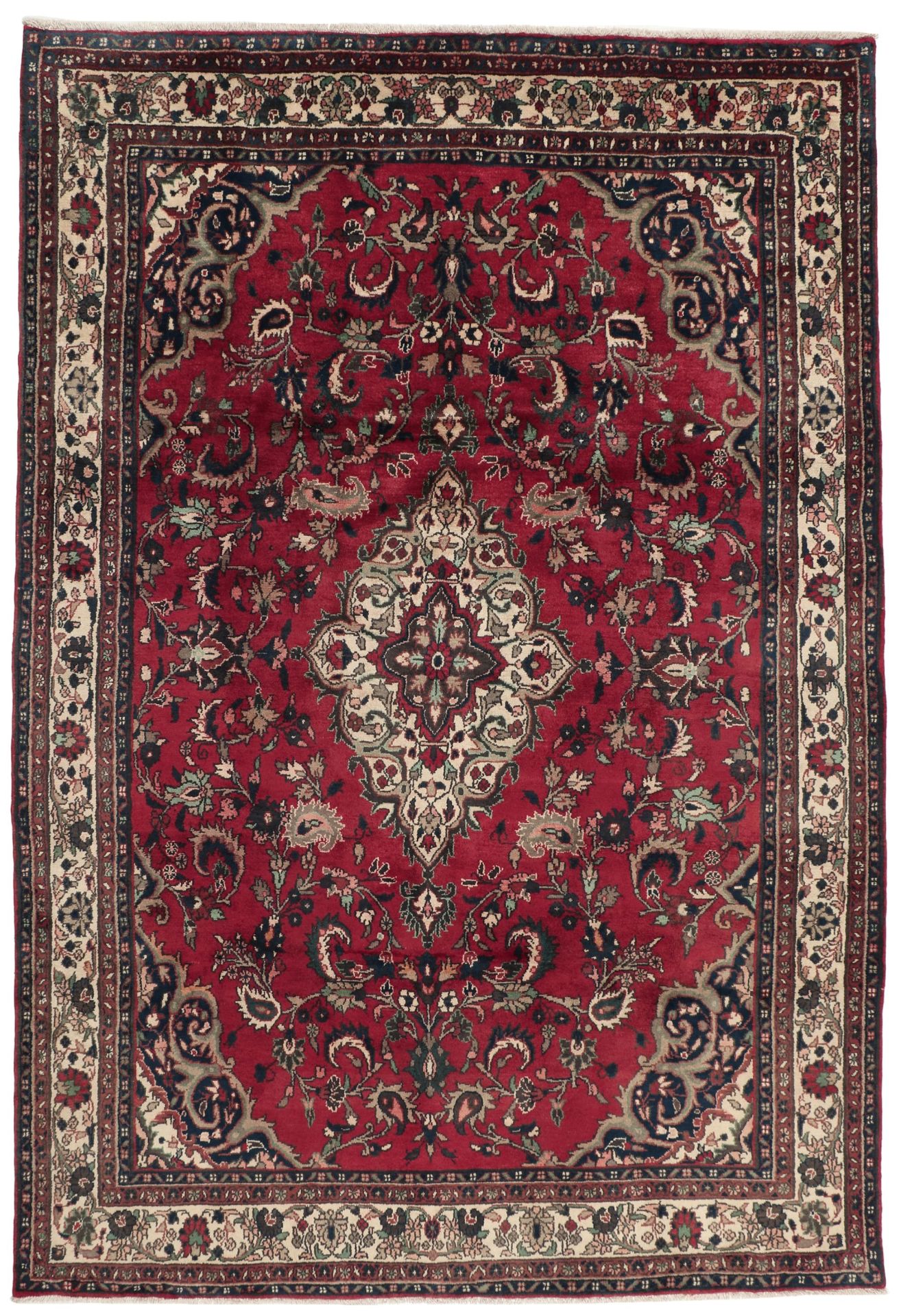 Hamadan Persian Rug 215 × 312 cm, hand-knotted