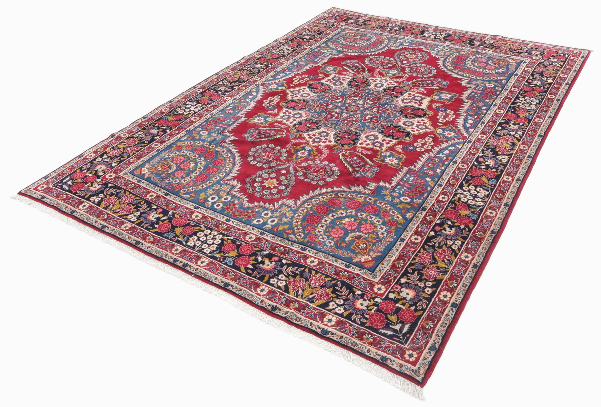 Alternative view of Kashan Persian Rug 205 × 310 cm in Wool, hand-knotted