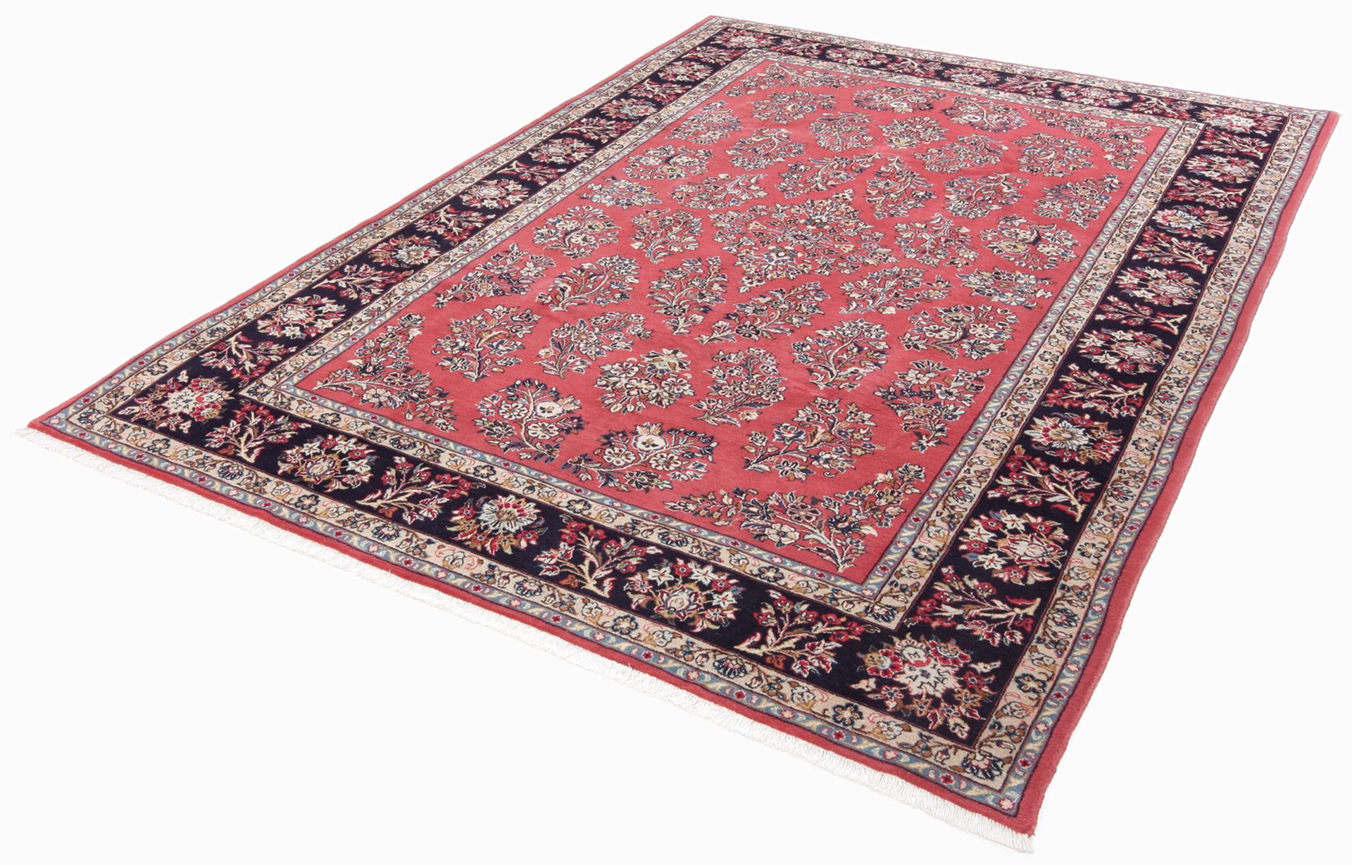 Alternative view of Wool Sarouk Persian Rug 208 × 303 cm, hand-knotted
