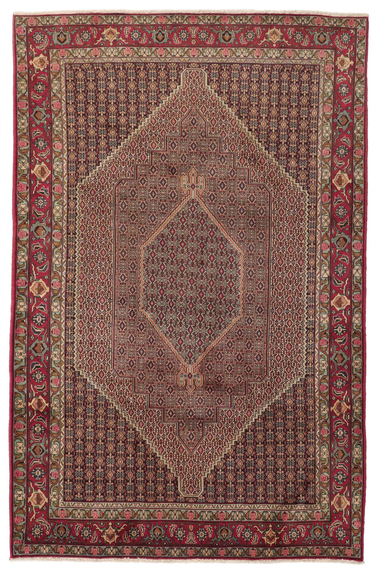 Hand-Knotted Persian Rug, 203 × 310 cm, Wool
