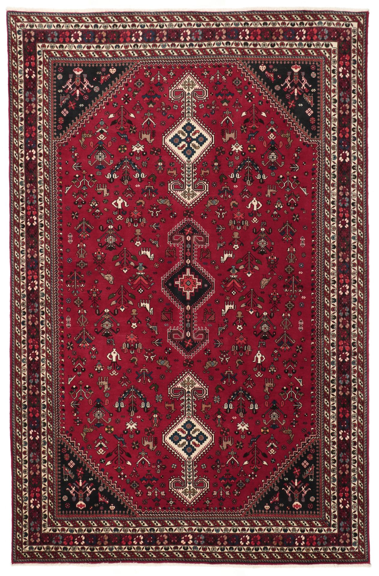 Hand-Knotted Persian Rug, 200 × 300 cm, Wool