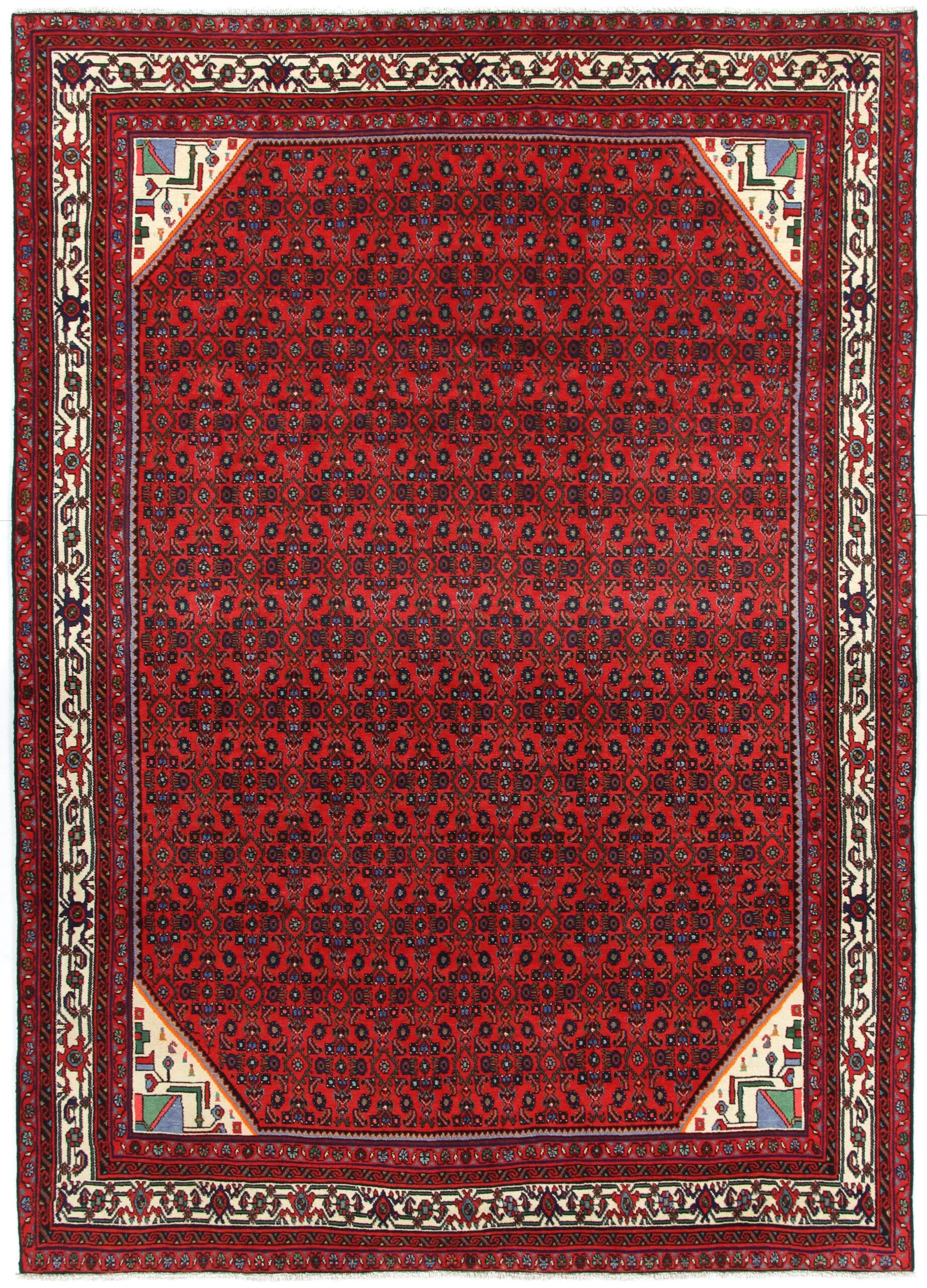Wool Hamadan Persian Rug 215 × 300 cm, hand-knotted