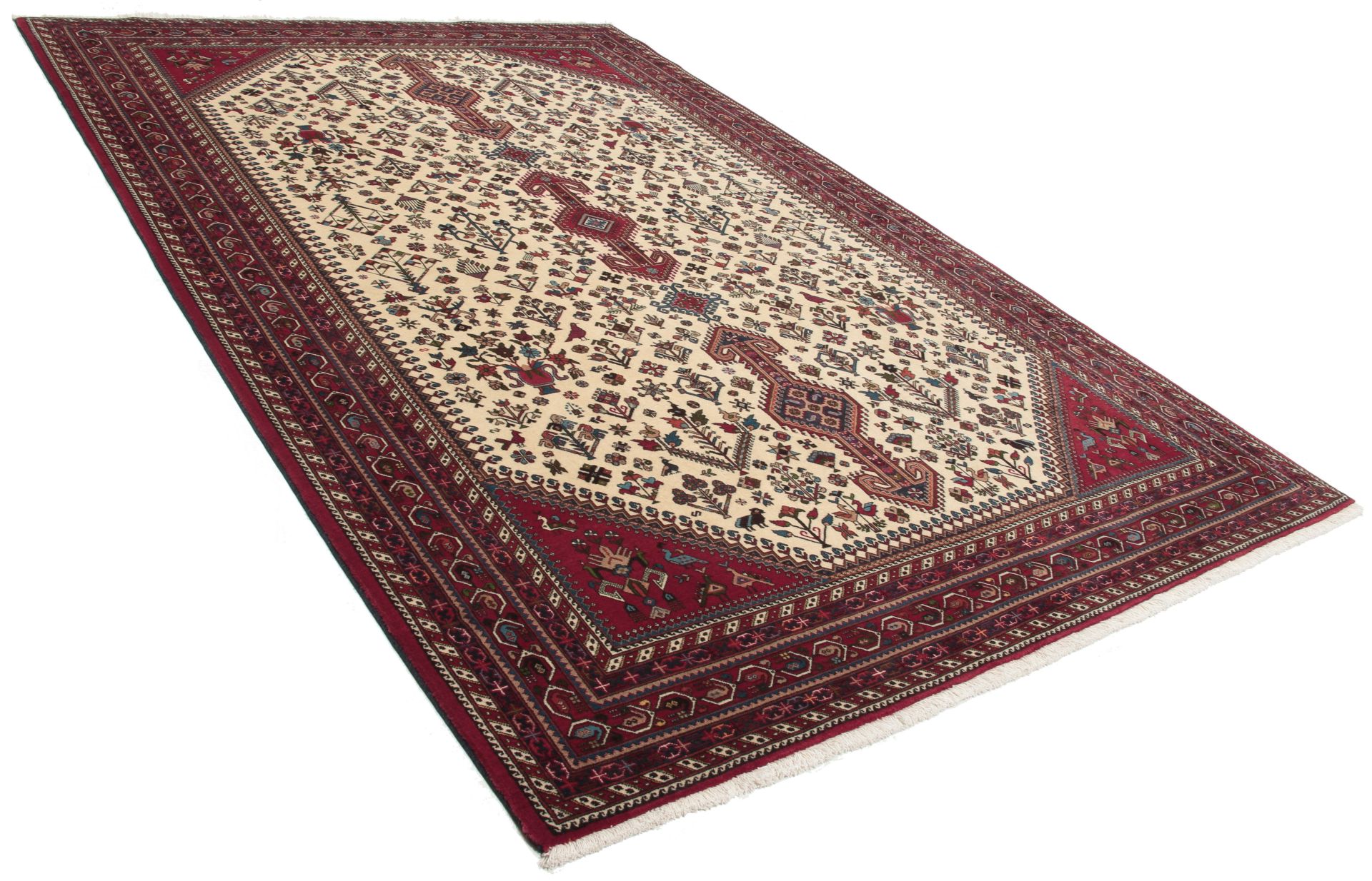 Alternative view of Wool Persian Rug 200 × 310 cm, hand-knotted