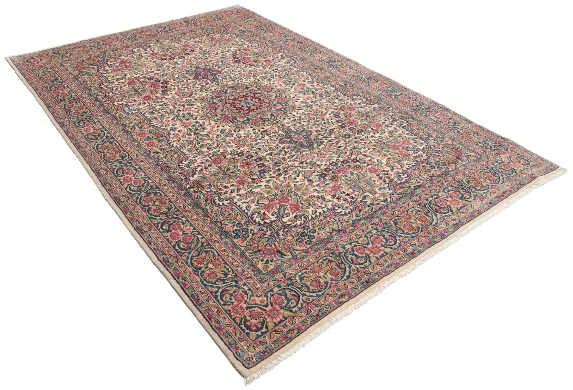 Alternative view of Hand-Knotted Kerman Persian Rug, 200 × 300 cm, Wool