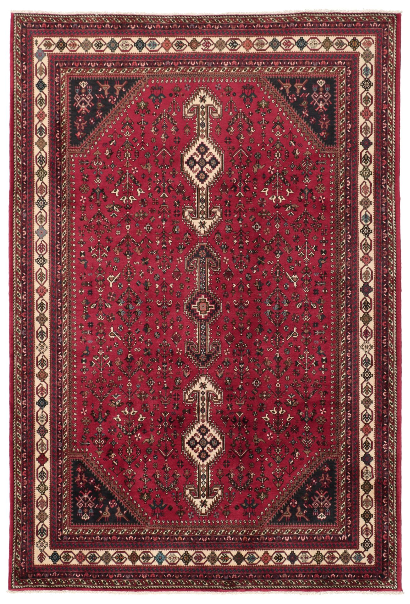 Persian Rug 202 × 297 cm in Wool, hand-knotted