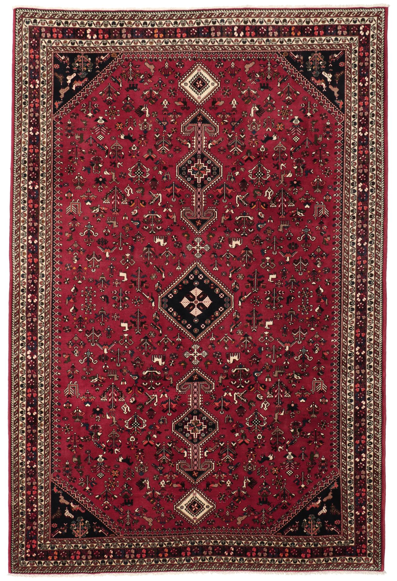 Persian Rug 197 × 298 cm in Wool, hand-knotted