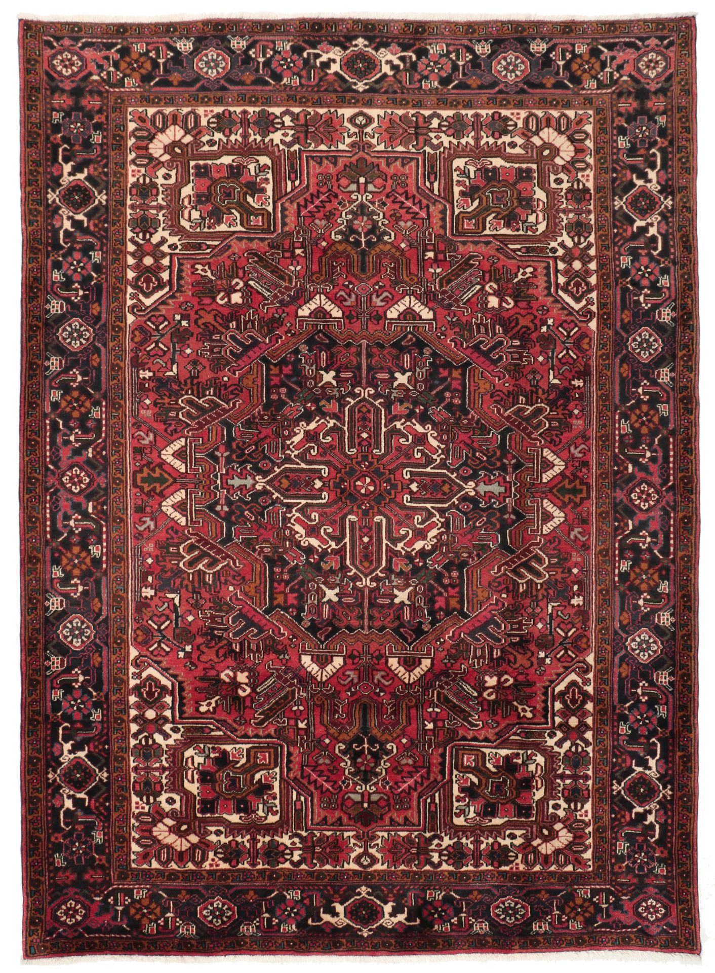 Heriz Persian Rug 207 × 285 cm in Wool, hand-knotted