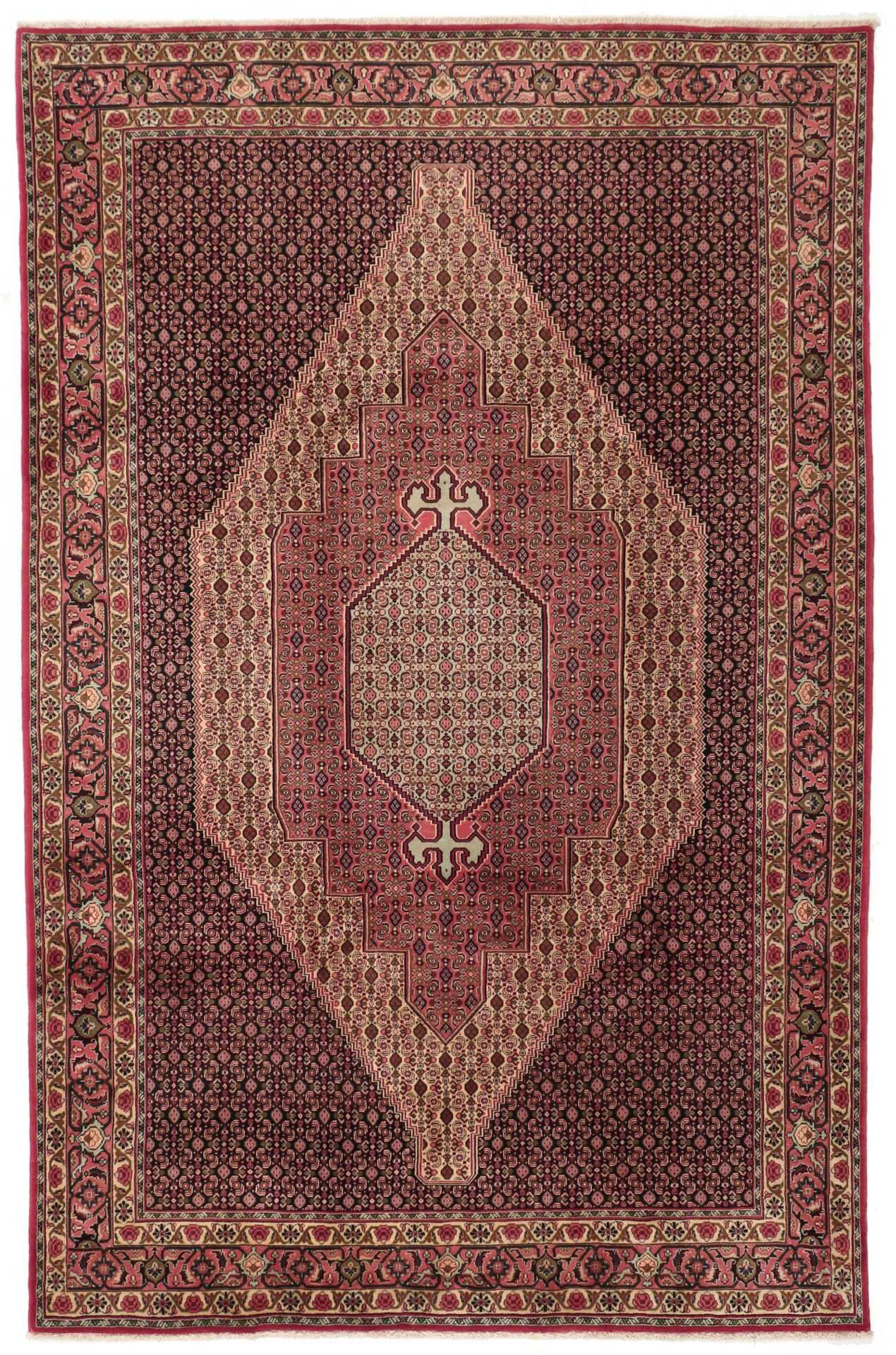 Hand-Knotted Persian Rug, 200 × 310 cm, Wool