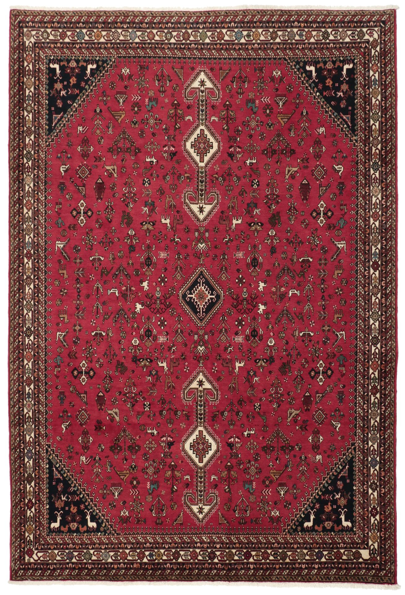 Persian Rug 207 × 300 cm in Wool, hand-knotted