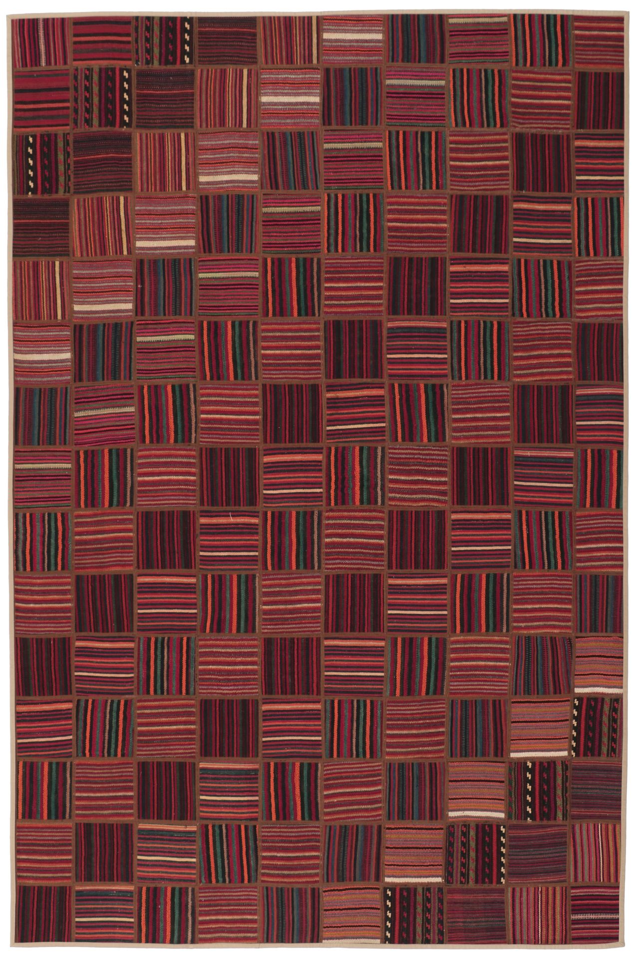 Wool Kilim Persian Rug 195 × 294 cm, hand-woven
