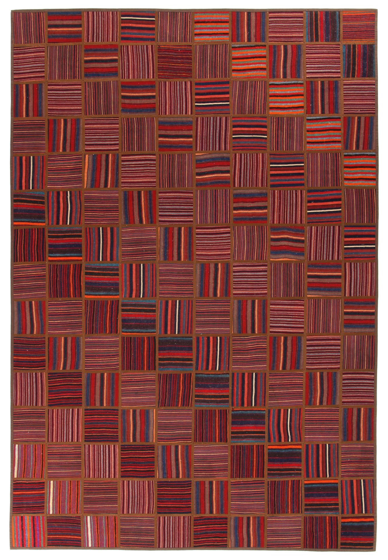 Wool Kilim Persian Rug 197 × 294 cm, hand-woven