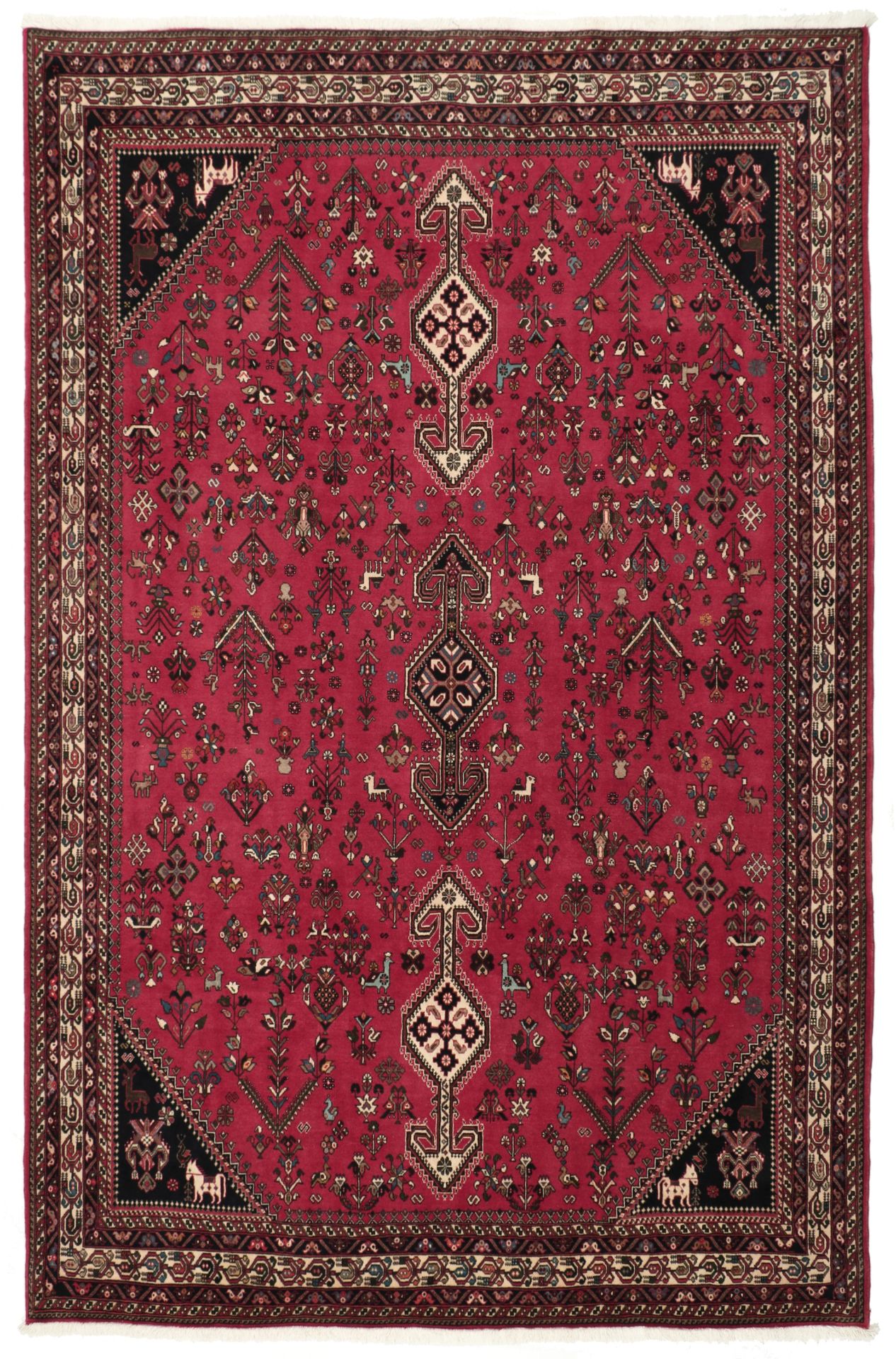 Hand-Knotted Persian Rug, 205 × 300 cm, Wool