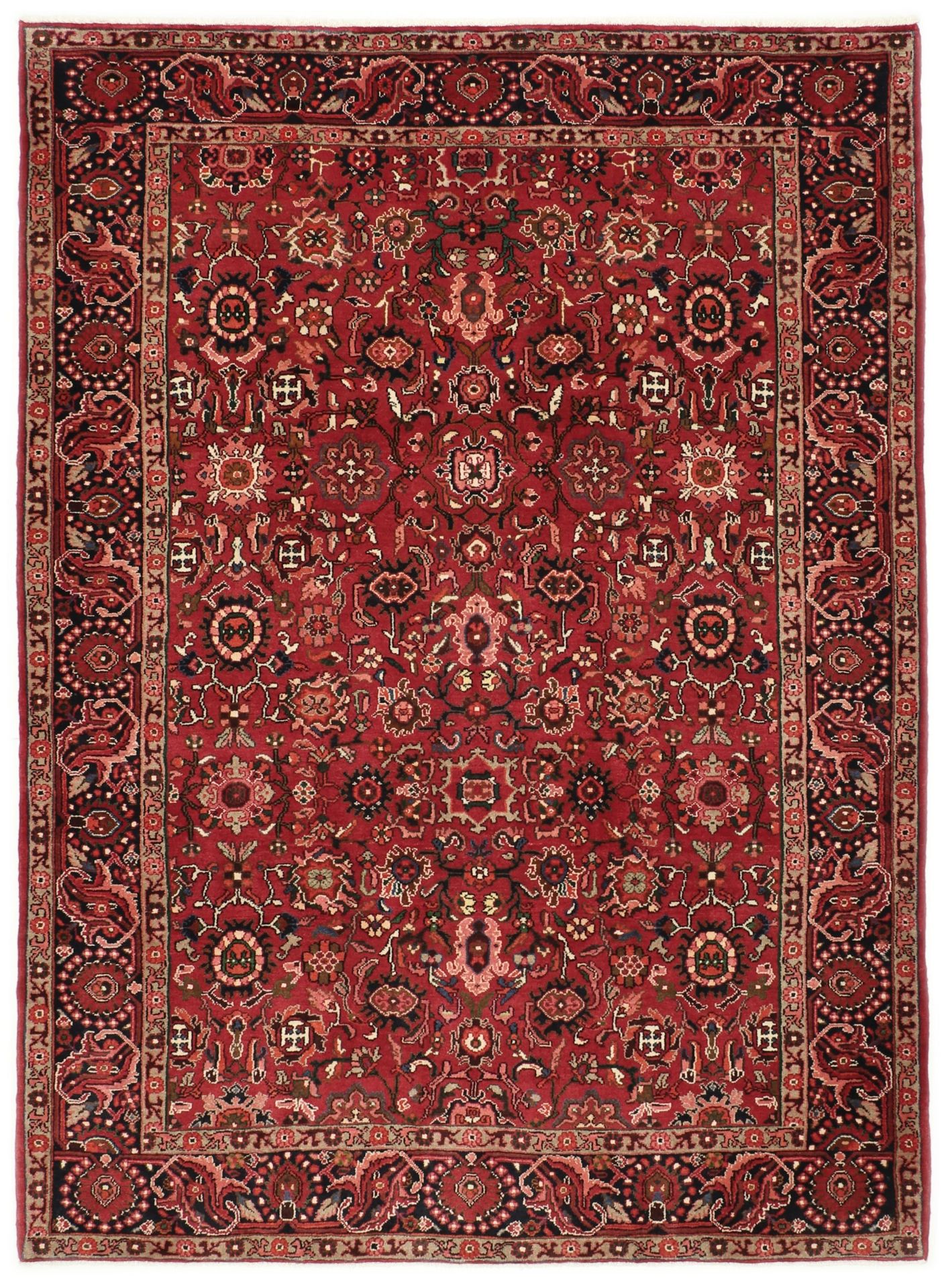 Isfahan Persian Rug 220 × 295 cm in Wool, hand-knotted