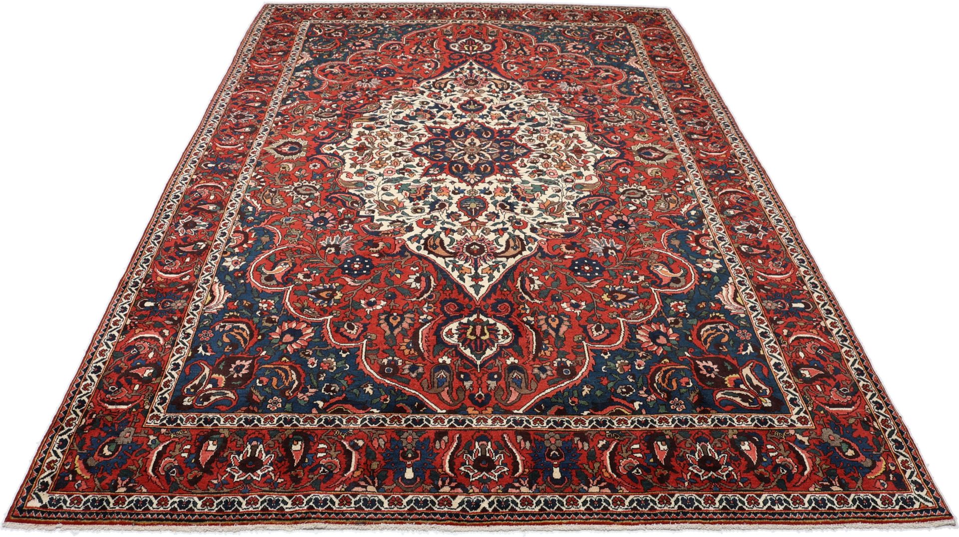 Alternative view of Hand-Knotted Bakhtiari Persian Rug, 208 × 305 cm, Wool