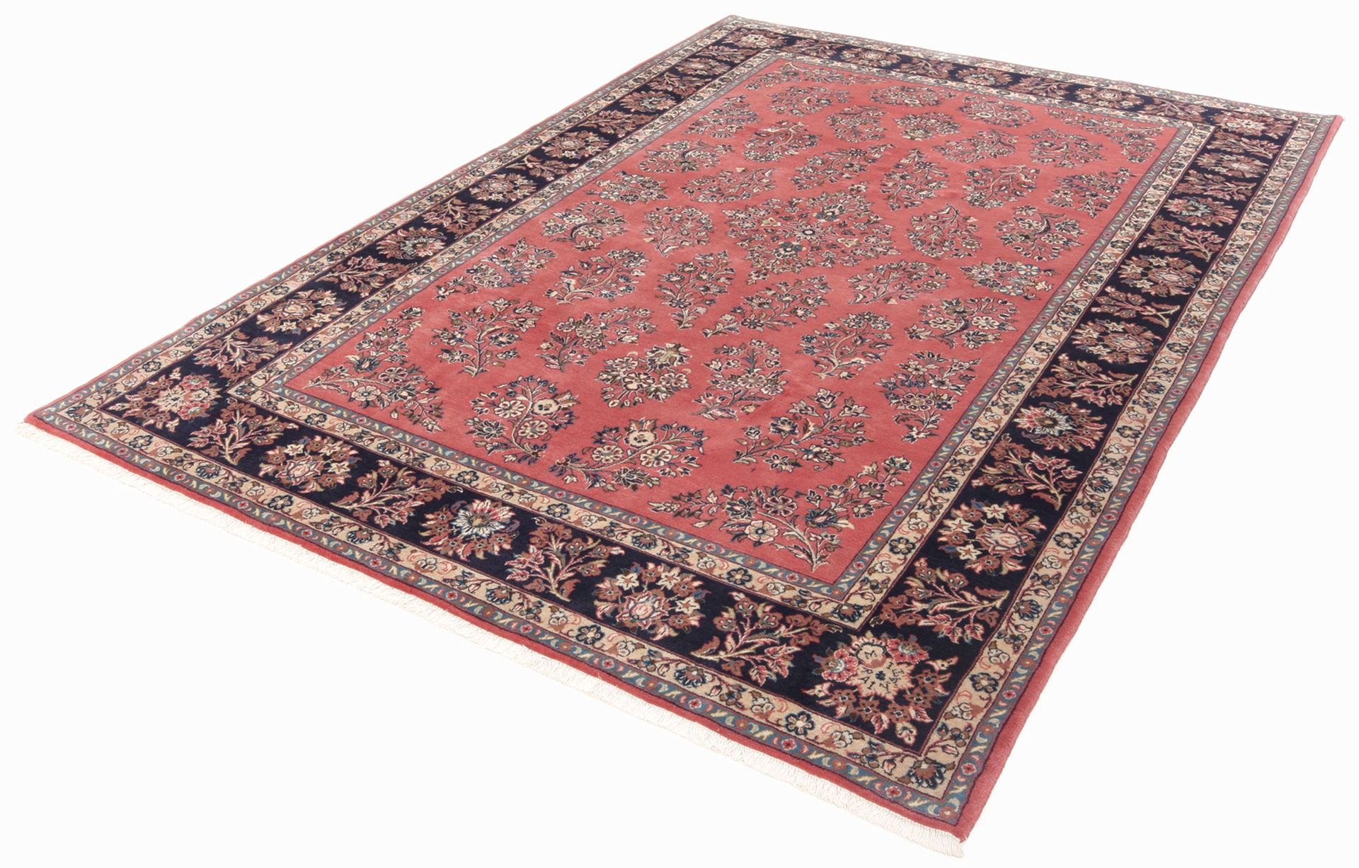 Alternative view of Hand-Knotted Kashan Persian Rug, 205 × 309 cm, Wool