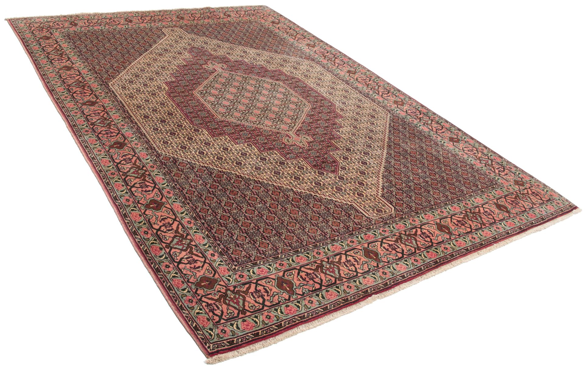 Alternative view of Wool Persian Rug 205 × 300 cm, hand-knotted