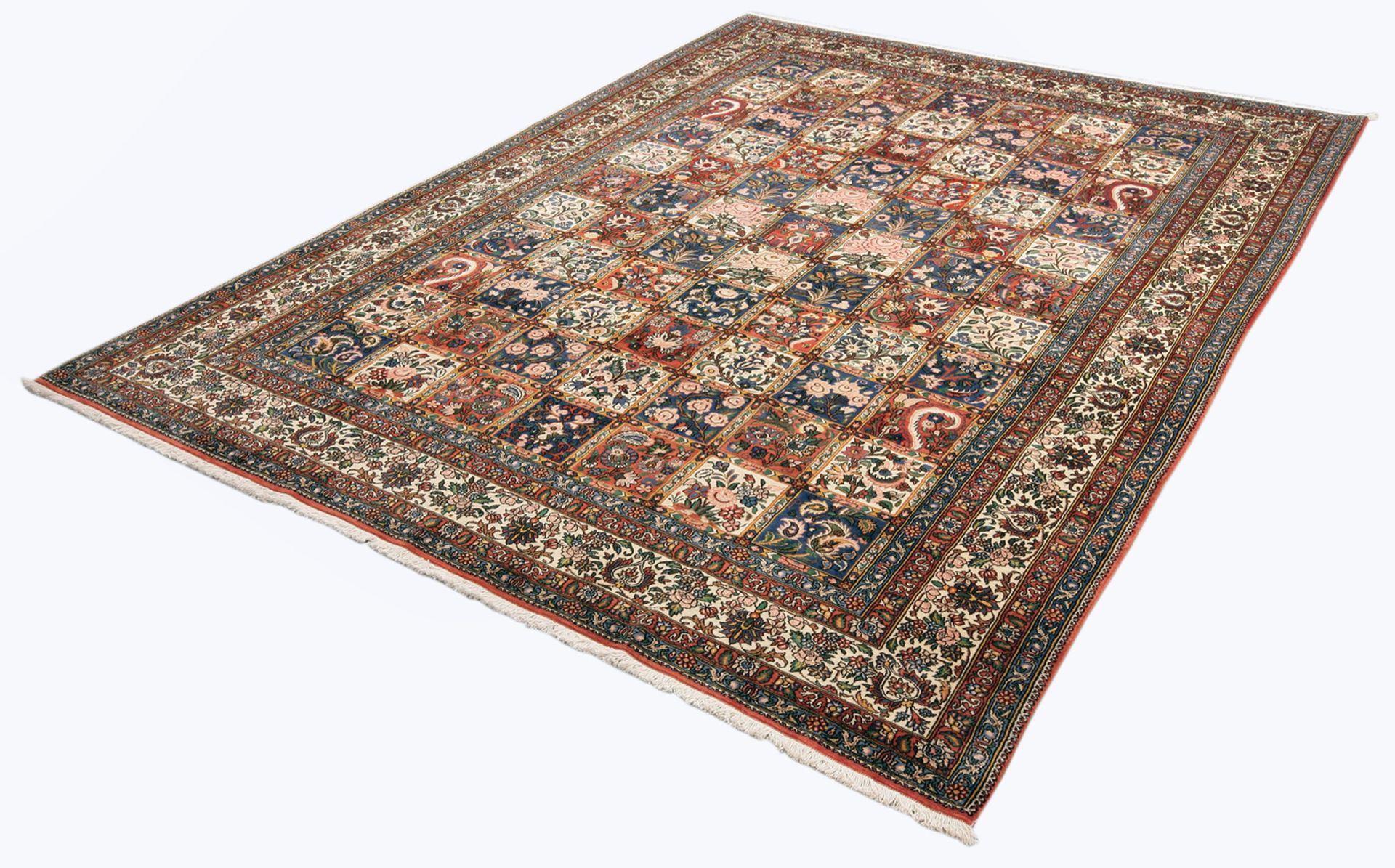 Alternative view of Hand-Knotted Bakhtiari Persian Rug, 210 × 295 cm, Wool