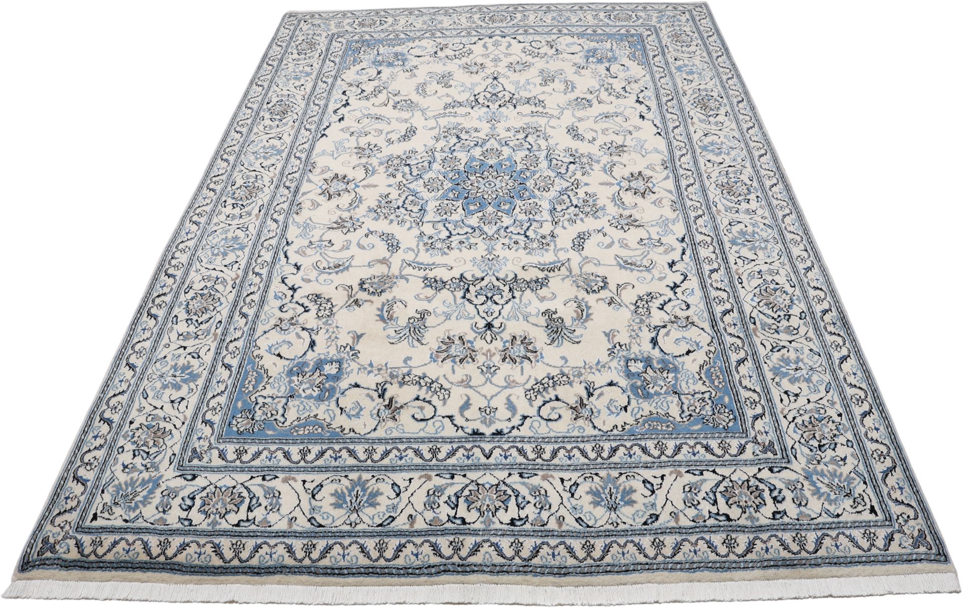Alternative view of Hand-Knotted Nain Persian Rug, 196 × 299 cm, Wool