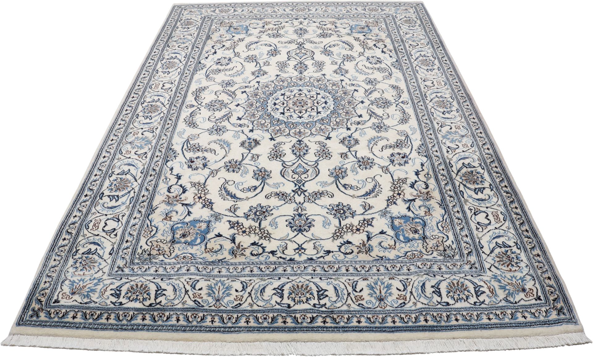 Alternative view of Hand-Knotted Nain Persian Rug, 200 × 298 cm, Wool