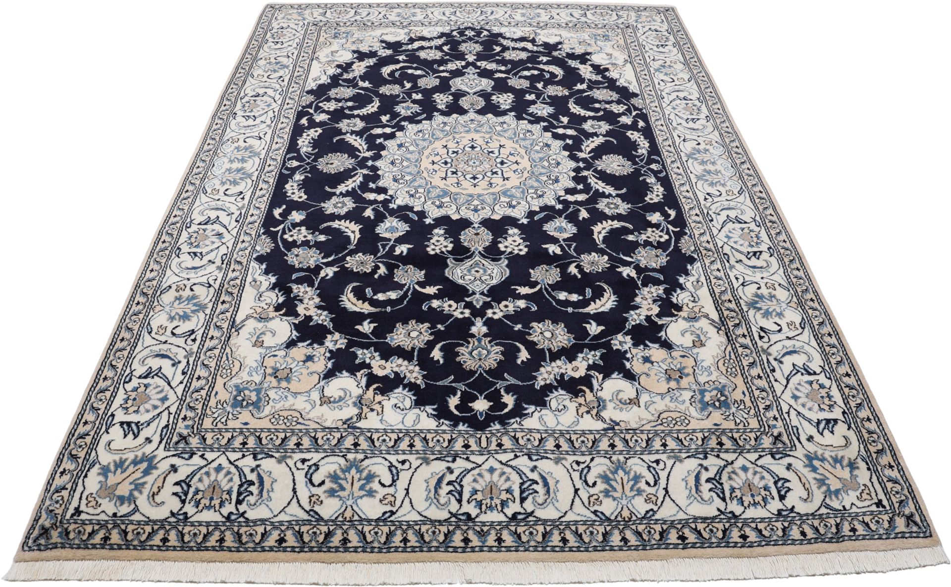 Alternative view of Hand-Knotted Nain Persian Rug, 192 × 294 cm, Wool