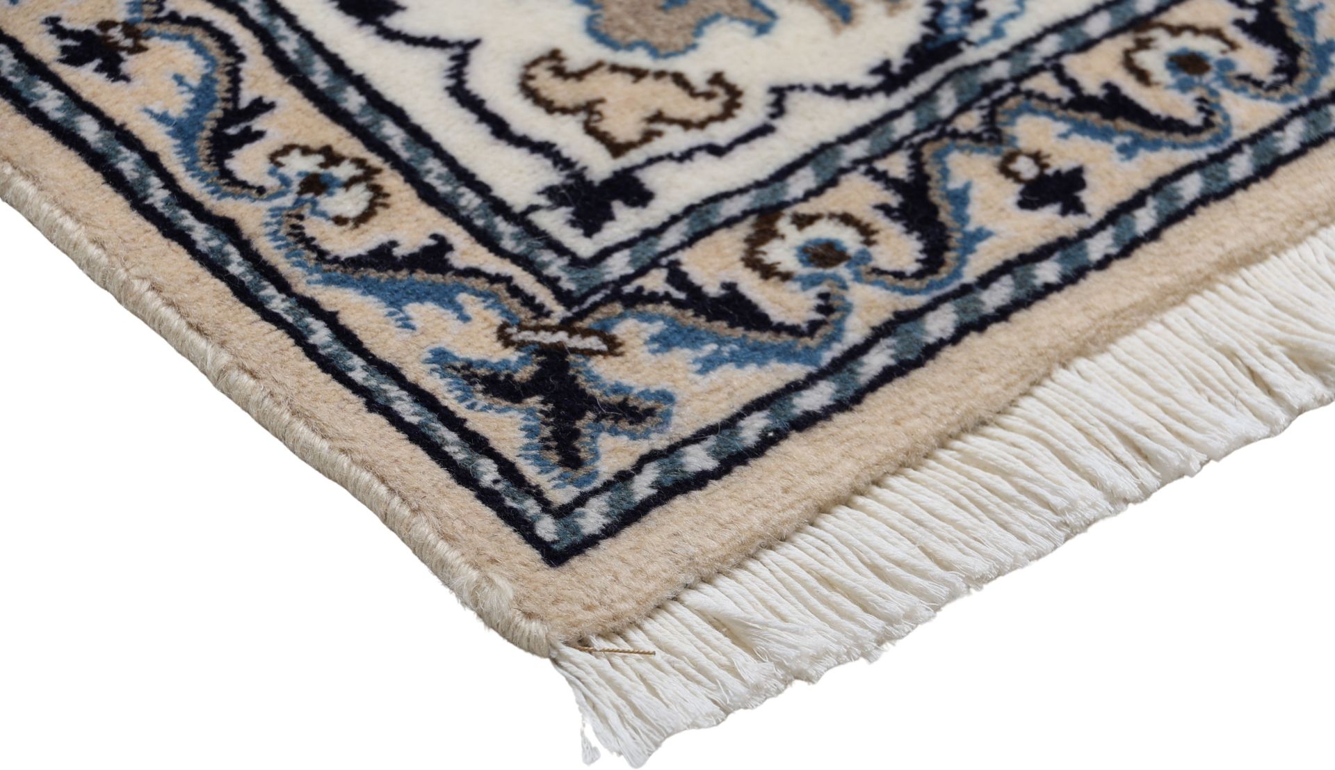 Hand-Knotted Nain Persian Rug, 192 × 294 cm, Wool - Image 6
