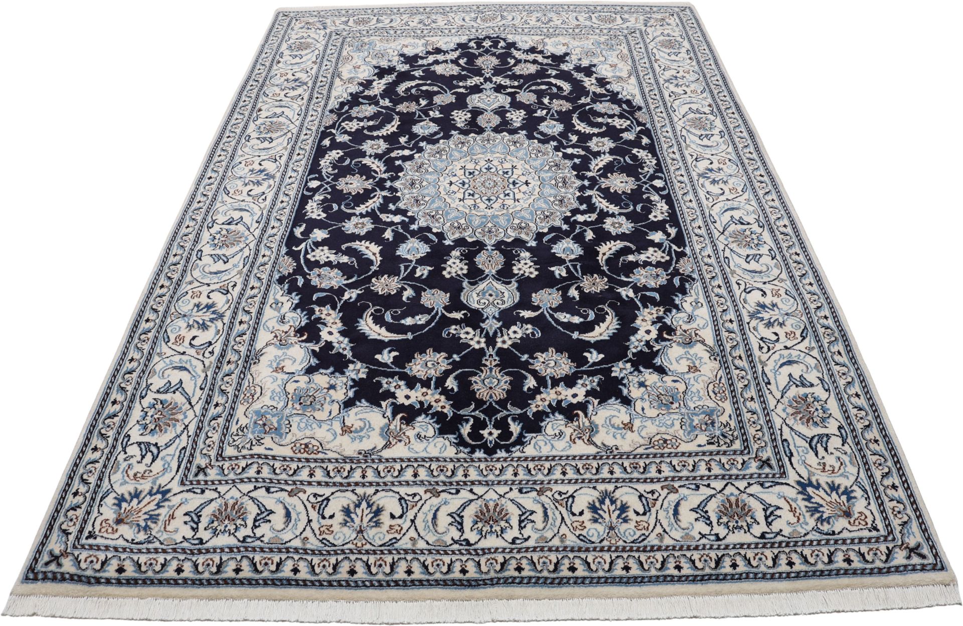 Alternative view of Hand-Knotted Nain Persian Rug, 193 × 294 cm, Wool
