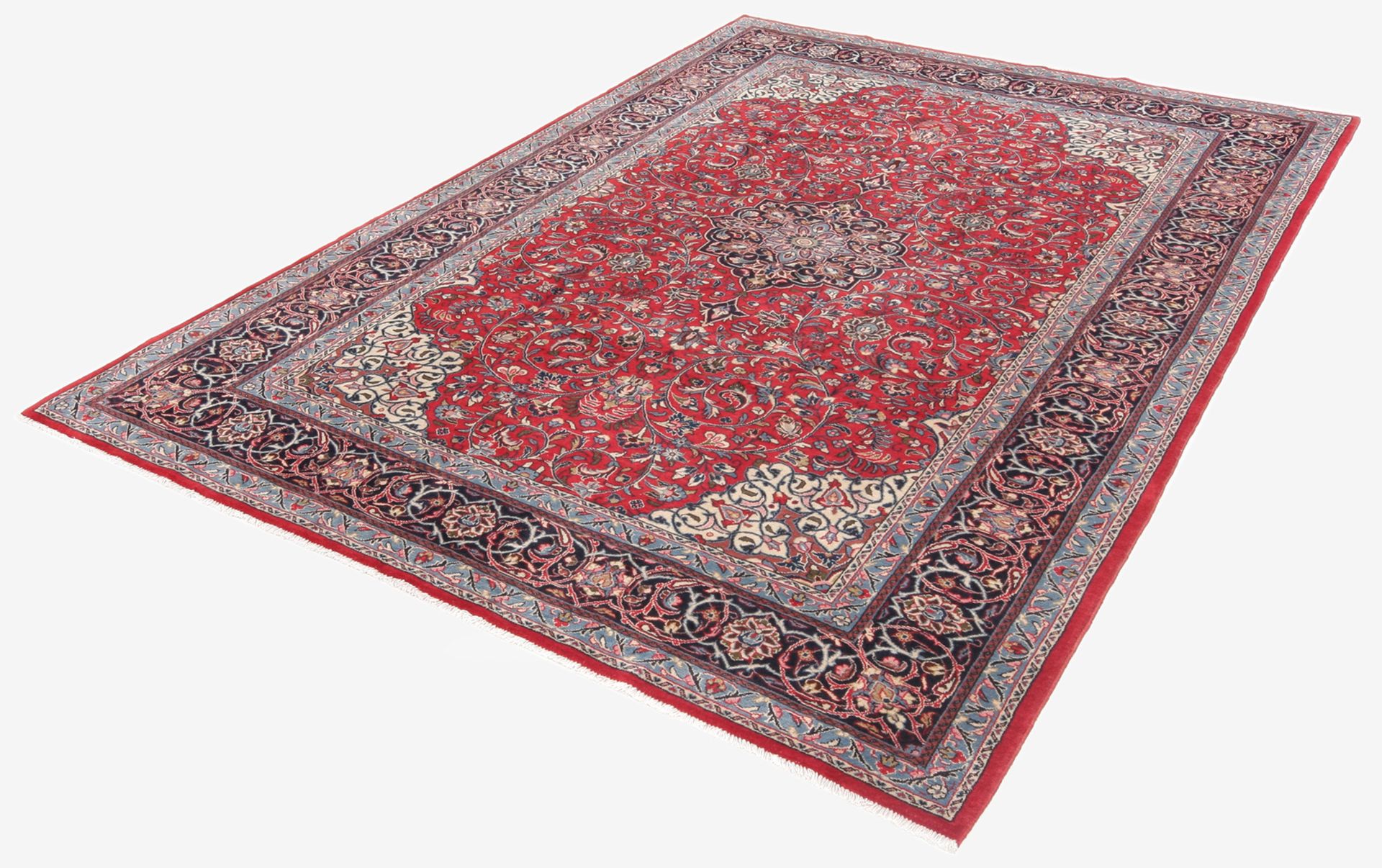 Alternative view of Wool Sarouk Persian Rug 210 × 312 cm, hand-knotted