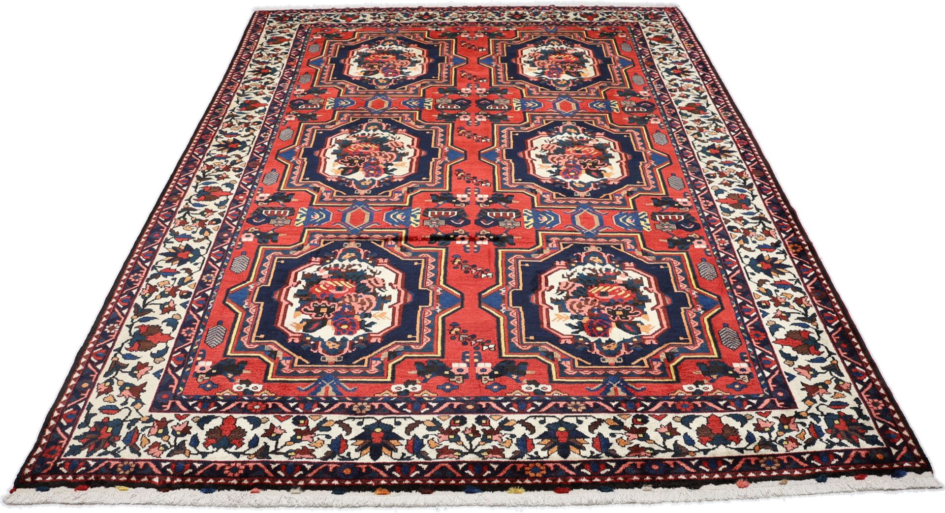 Alternative view of Hand-Knotted Bakhtiari Persian Rug, 220 × 300 cm, Wool