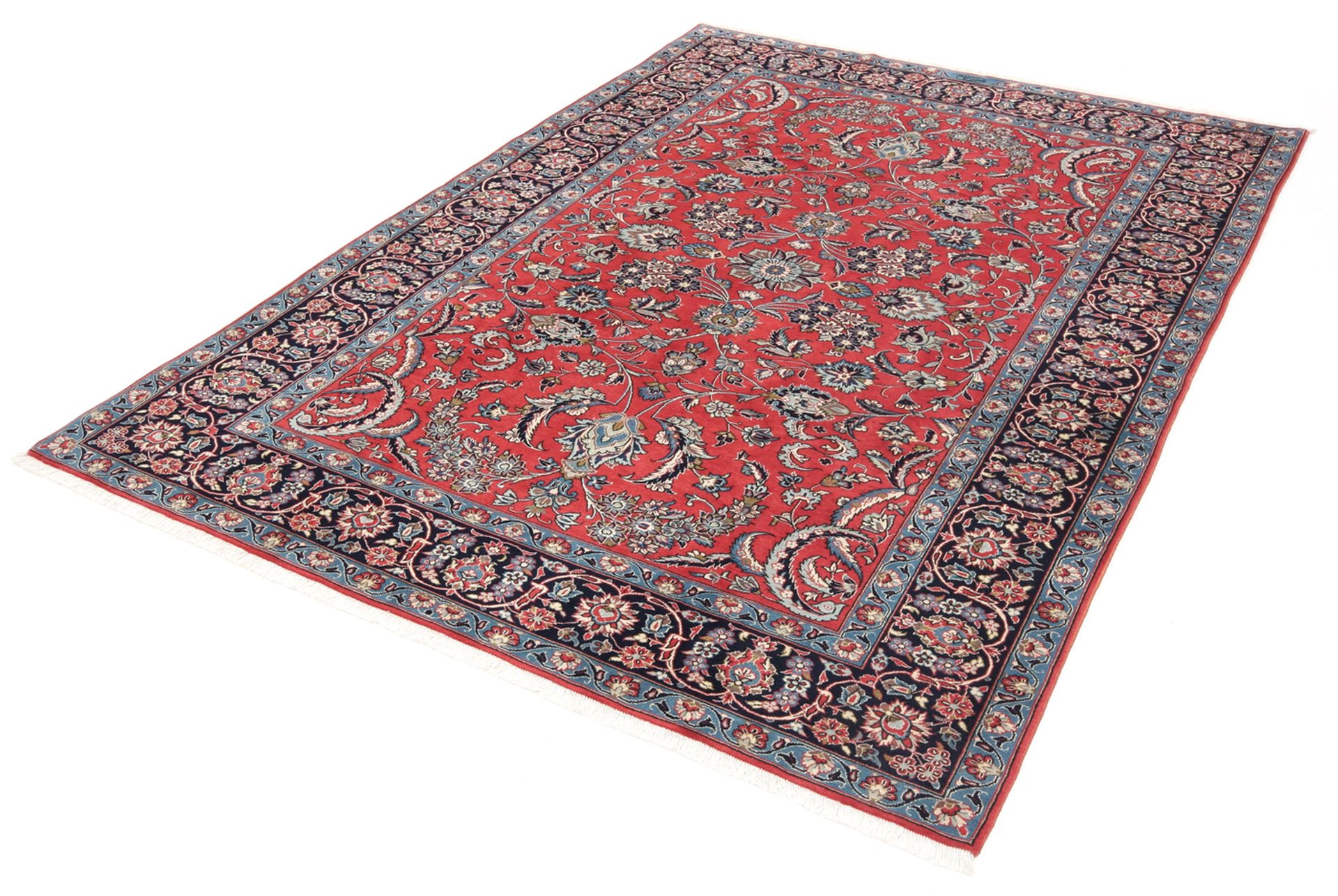 Alternative view of Hand-Knotted Kashan Persian Rug, 202 × 294 cm, Wool
