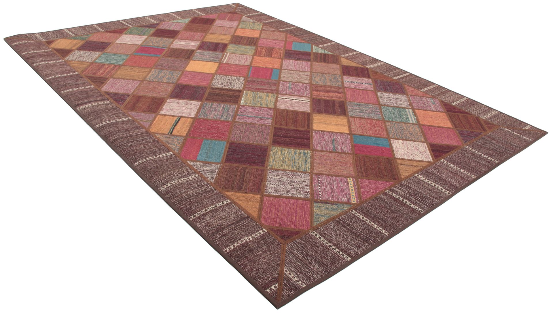Alternative view of Hand-Woven Kilim Persian Rug, 210 × 295 cm, Wool