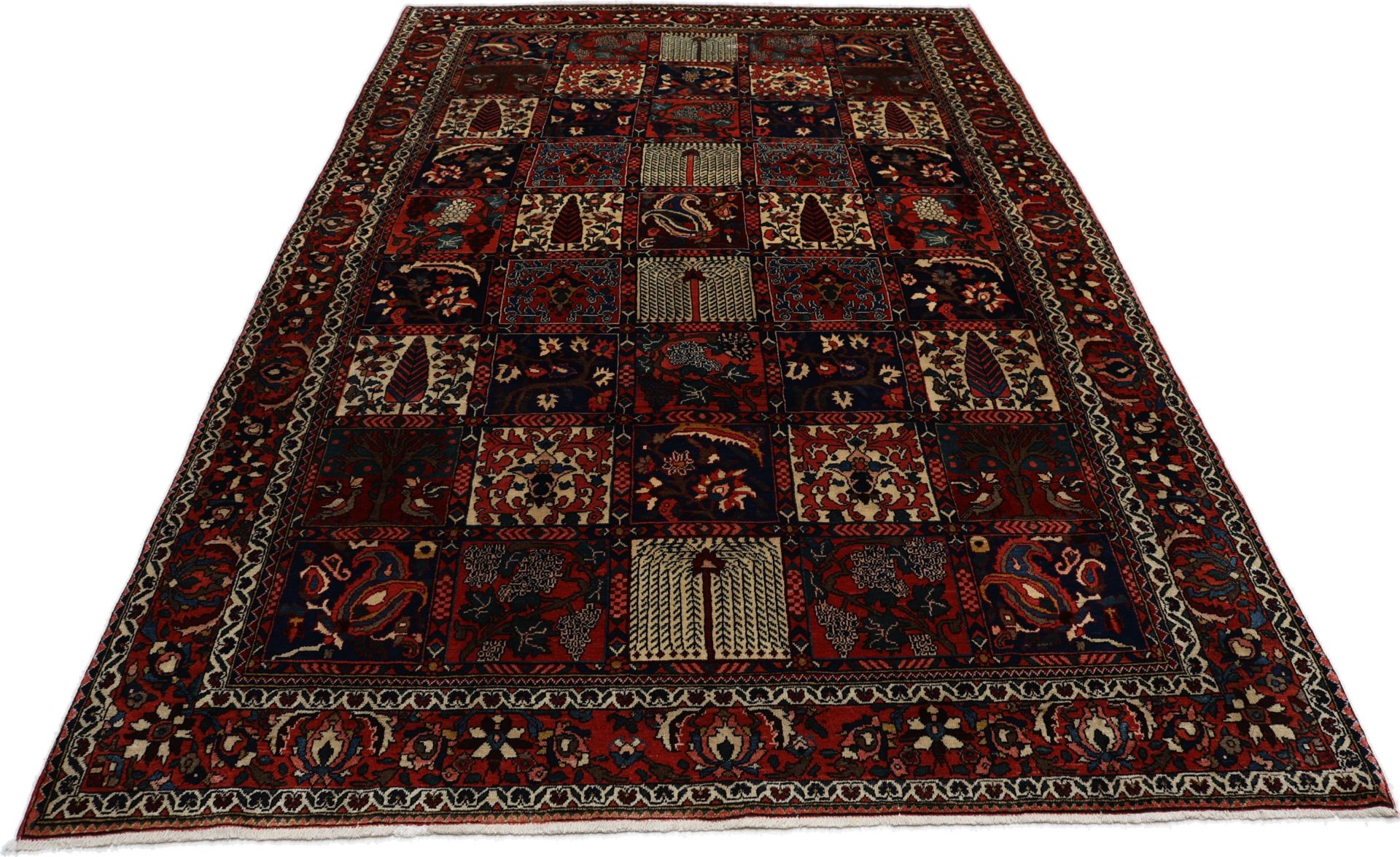 Bakhtiari Persian Rug 210 × 312 cm in Wool, hand-knotted - Image 8