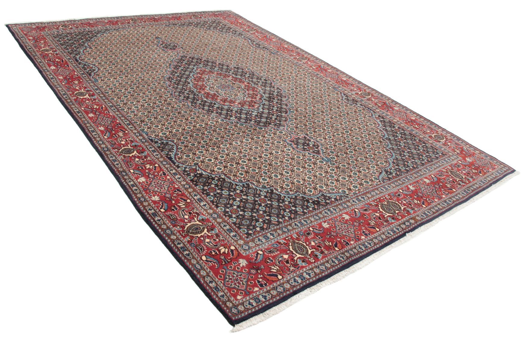 Alternative view of Hand-Knotted Moud Persian Rug, 200 × 290 cm, Wool