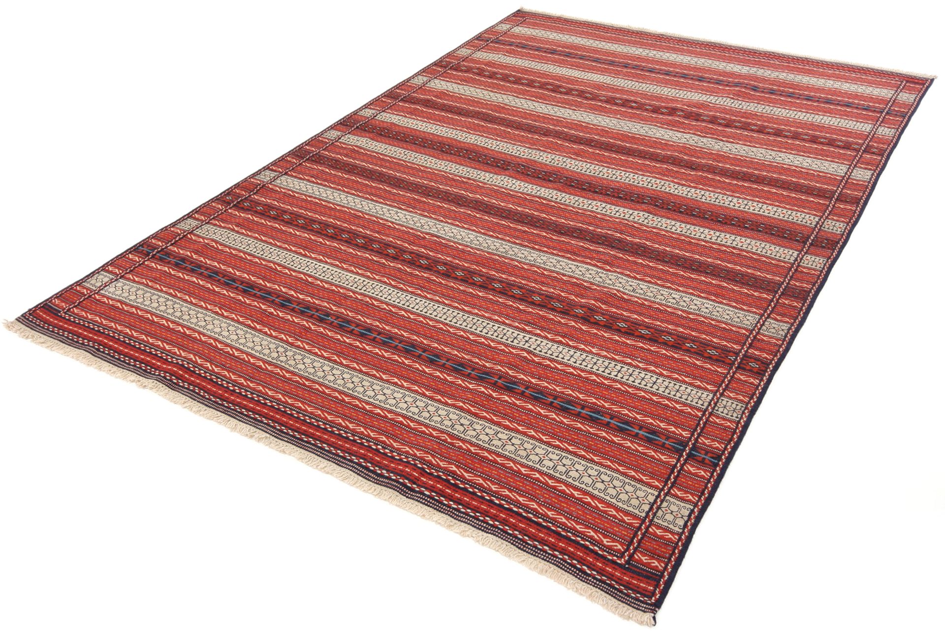 Alternative view of Wool Kilim Persian Rug 195 × 300 cm, hand-woven