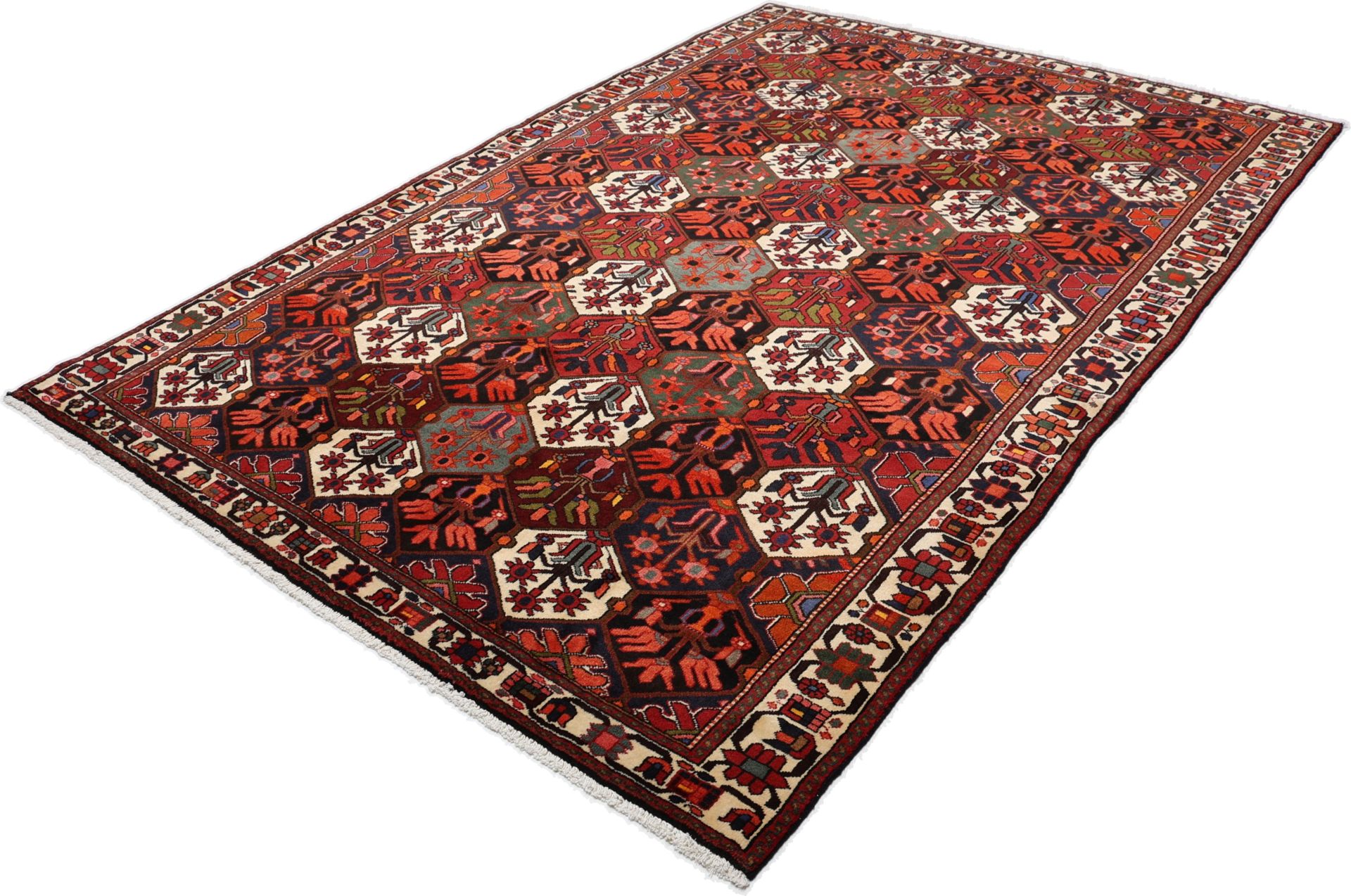 Bakhtiari Persian Rug 208 × 306 cm in Wool, hand-knotted - Image 3