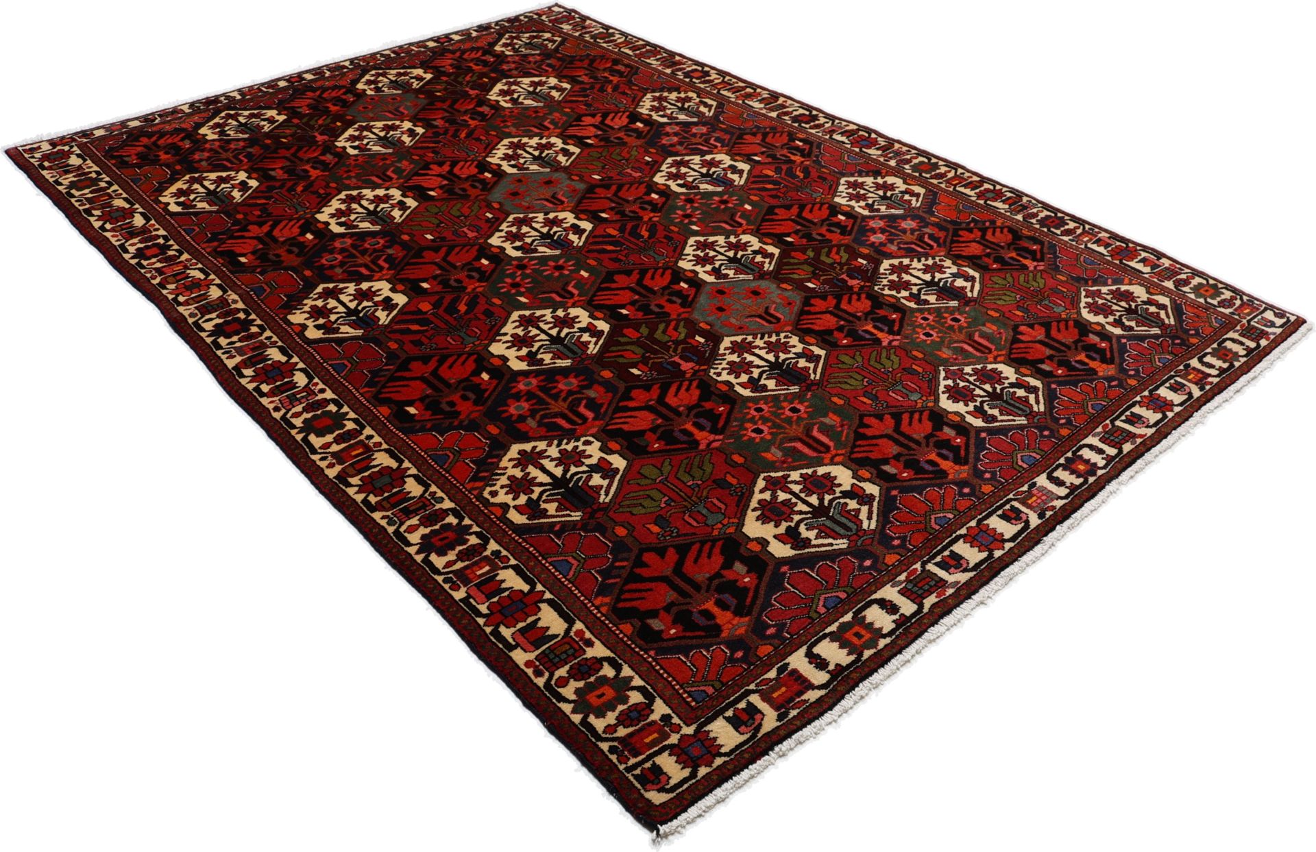 Bakhtiari Persian Rug 208 × 306 cm in Wool, hand-knotted - Image 4