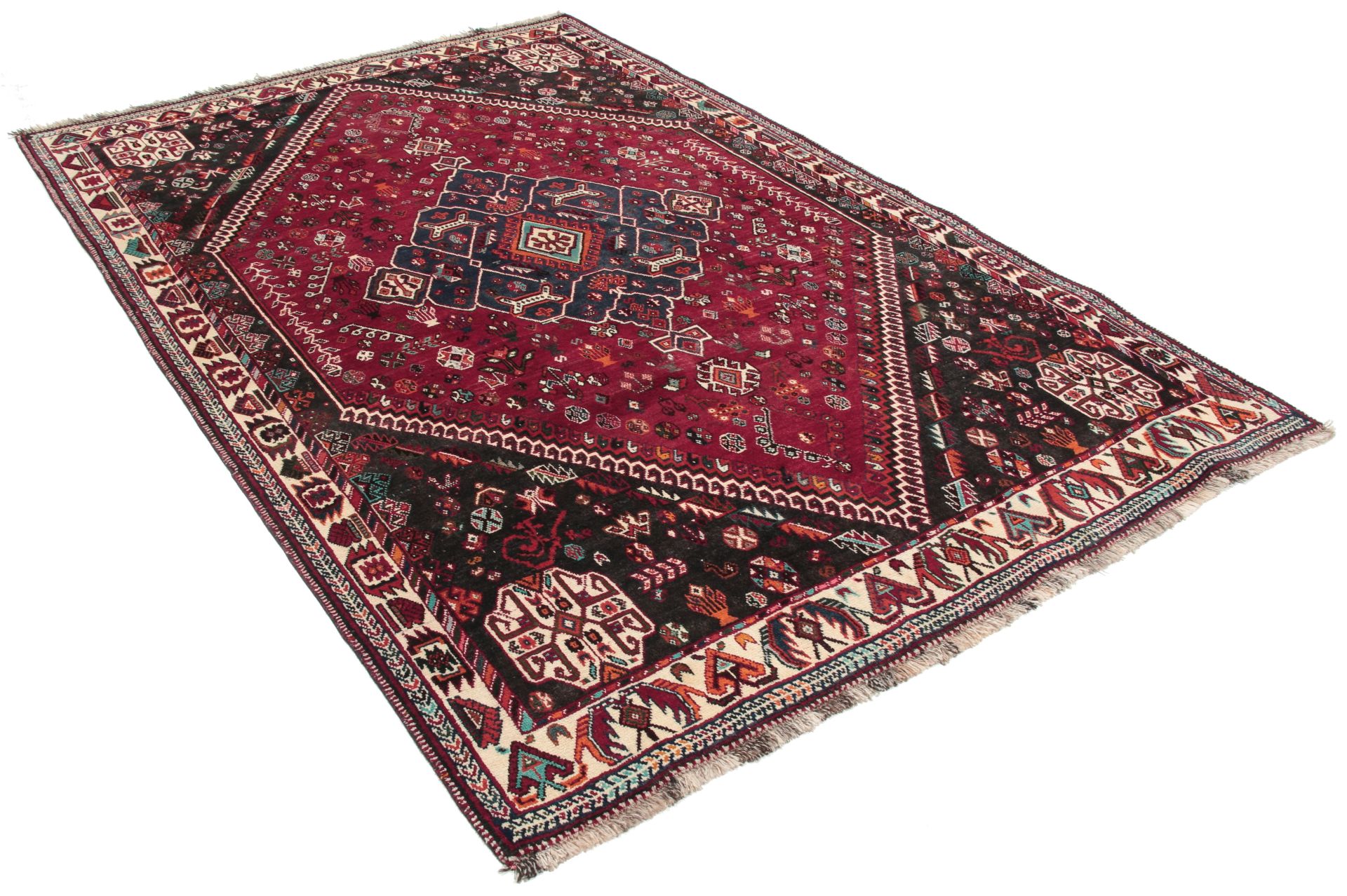 Alternative view of Wool Qashqai Persian Rug 177 × 275 cm, hand-knotted