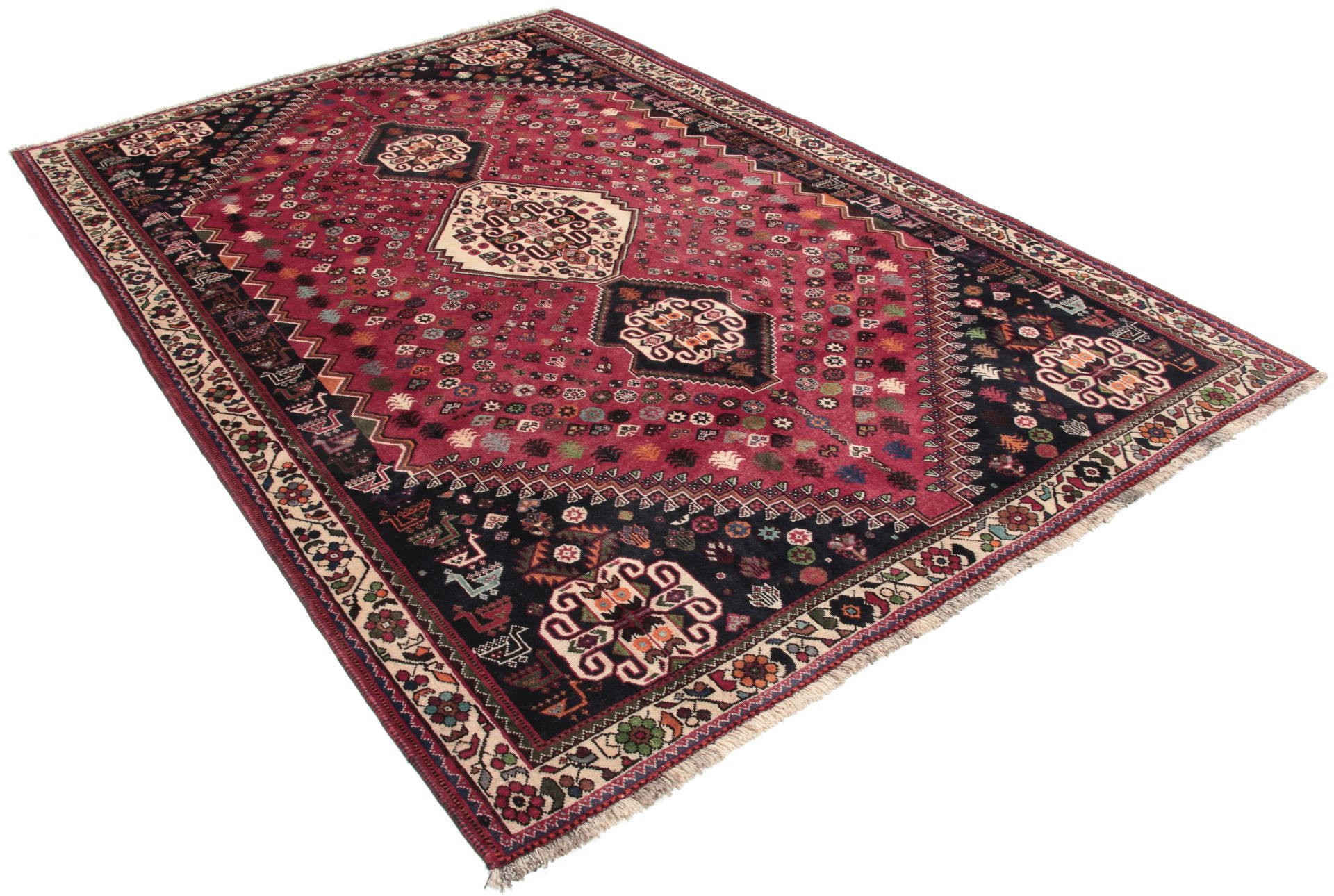 Alternative view of Qashqai Persian Rug 185 × 280 cm in Wool, hand-knotted