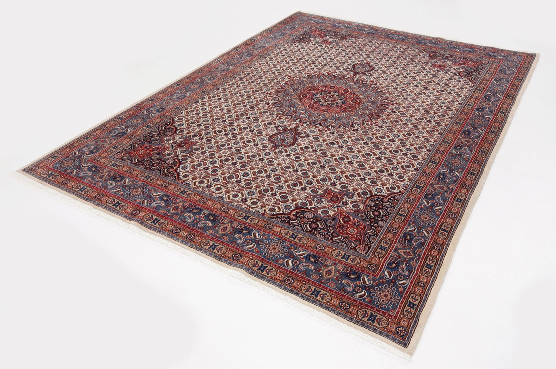 Alternative view of Hand-Knotted Moud Persian Rug, 216 × 306 cm, Wool
