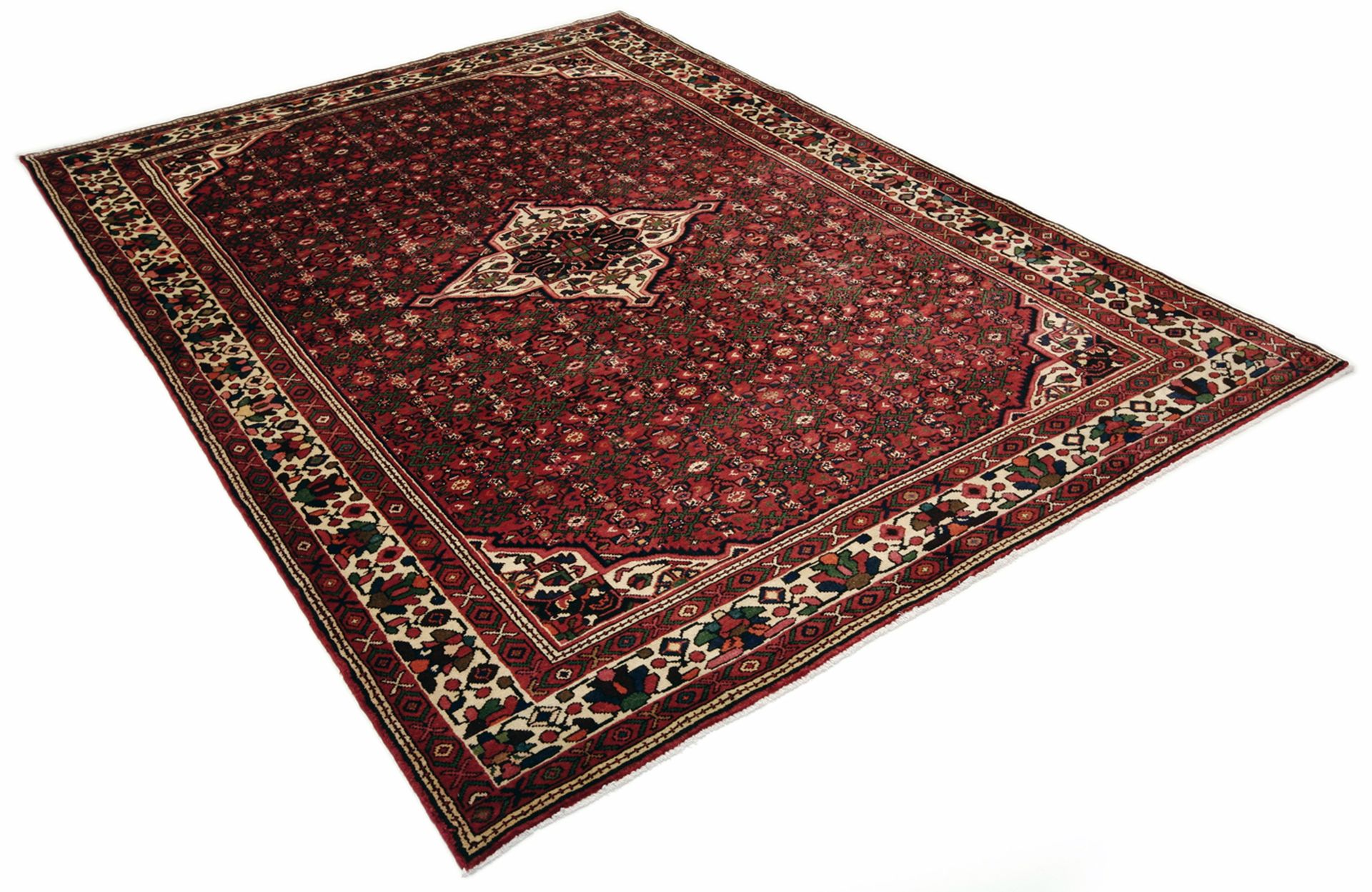 Alternative view of Hand-Knotted Hamadan Persian Rug, 210 × 302 cm, Wool