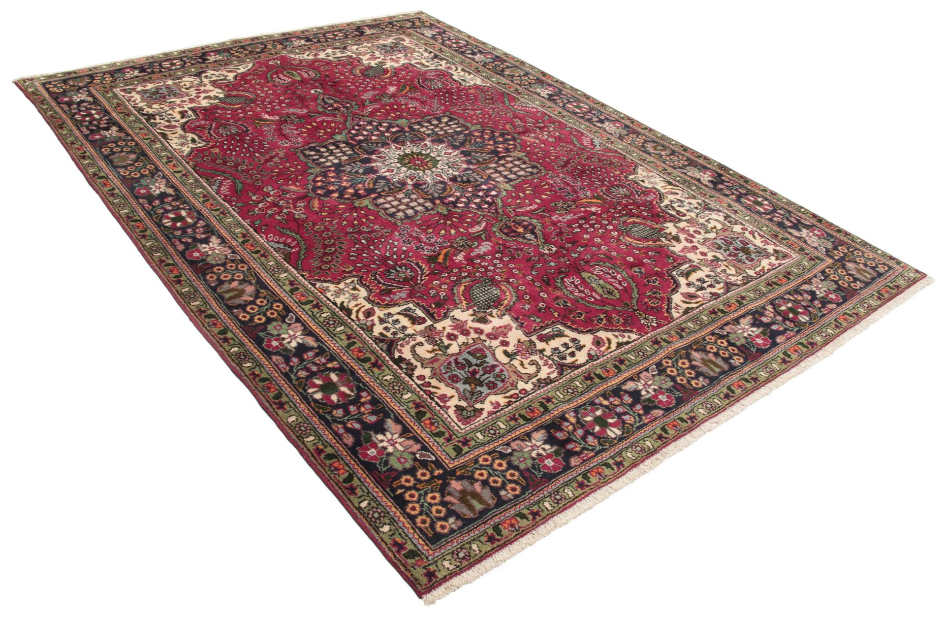 Alternative view of Hand-Knotted Tabriz Persian Rug, 214 × 300 cm
