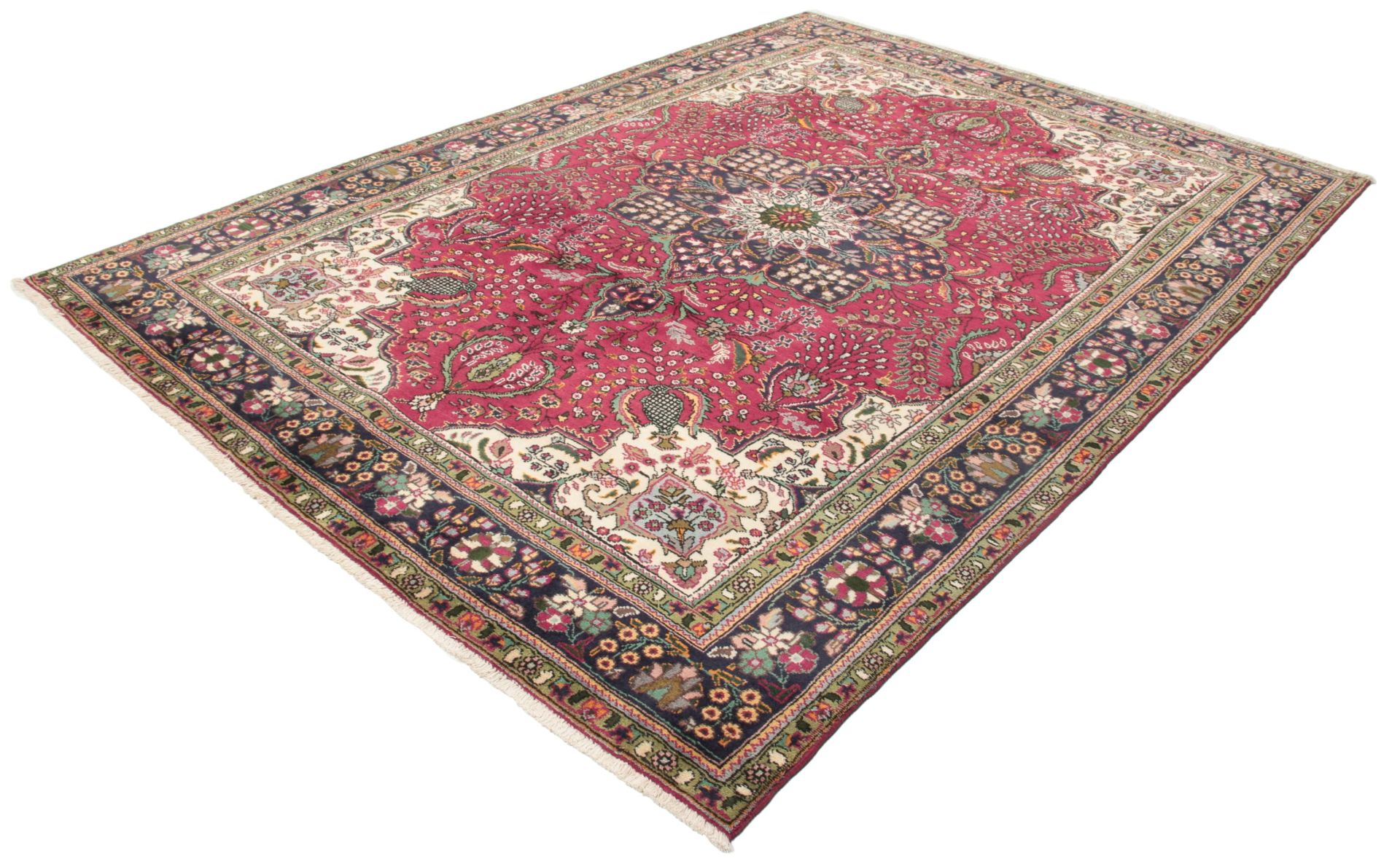 Hand-Knotted Tabriz Persian Rug, 214 × 300 cm - Image 3