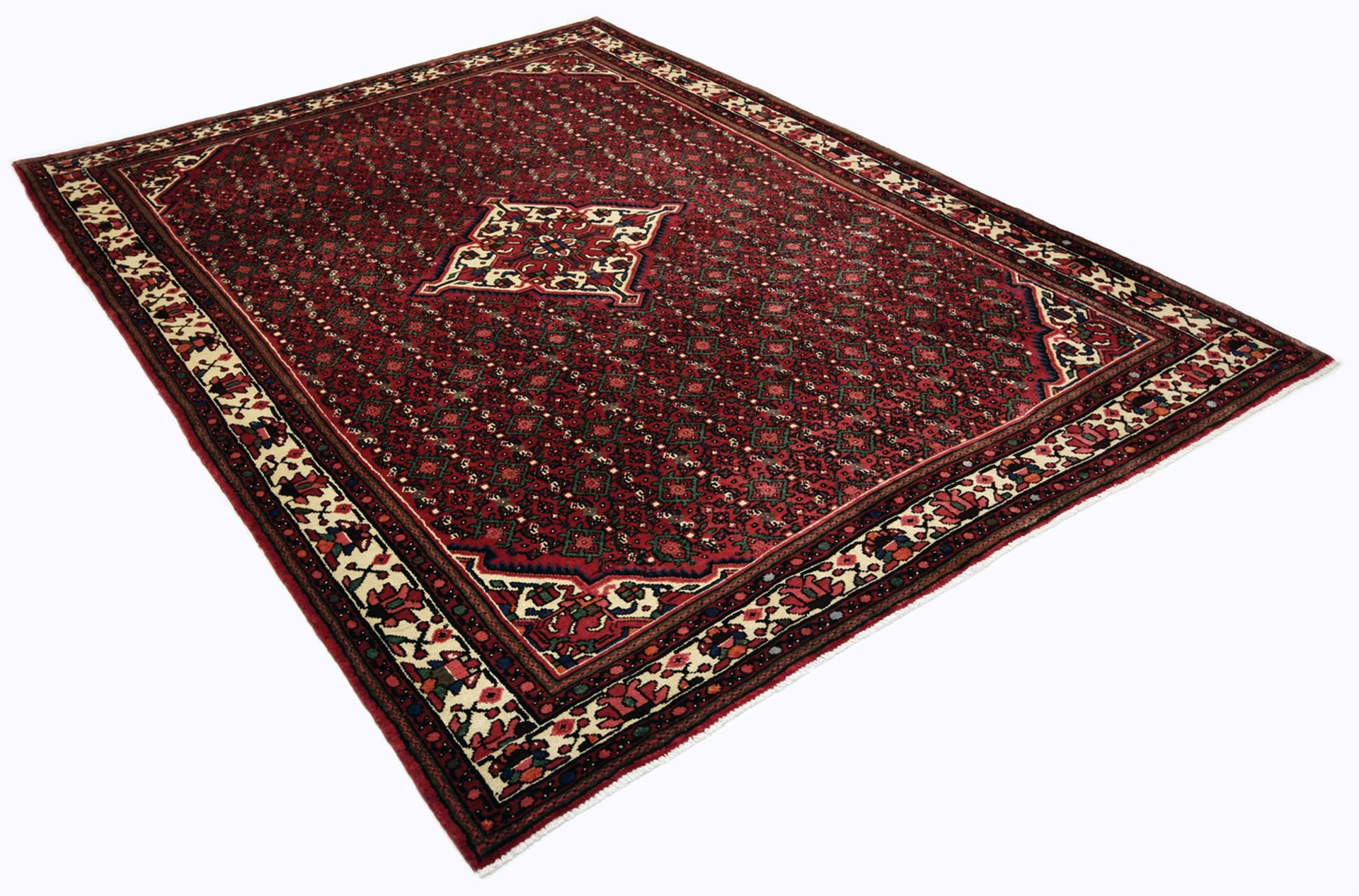 Alternative view of Wool Hamadan Persian Rug 215 × 303 cm, hand-knotted